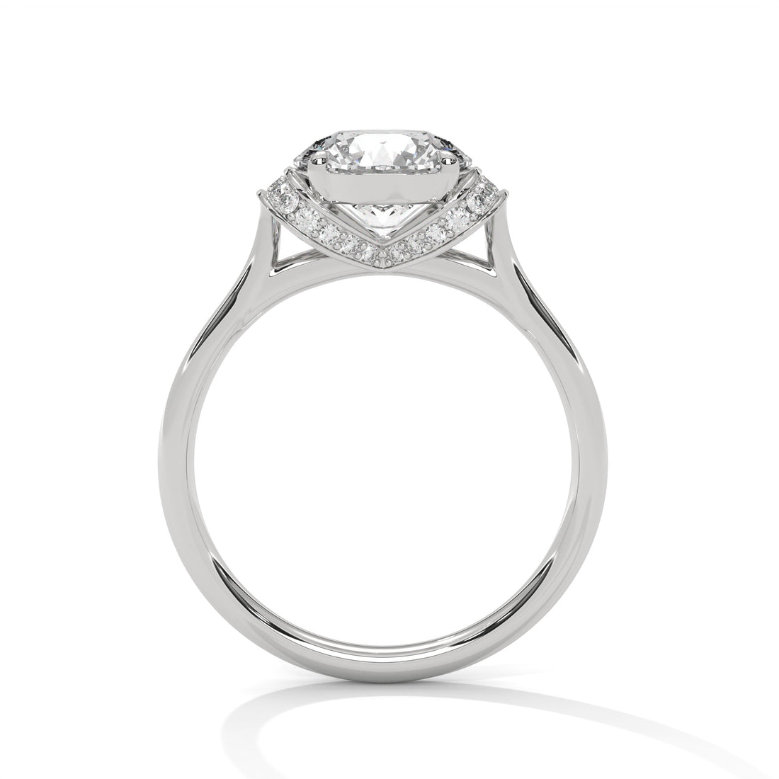 Graceful Embrace 1CT Round Lab-Grown Diamond Engagement Ring | 1.11 CTW