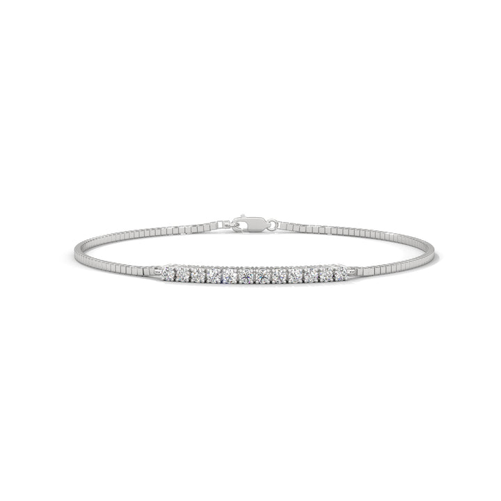 BrilliaBar Round-Cut Lab-Grown Diamond Gold Bracelet | 0.42 CTW
