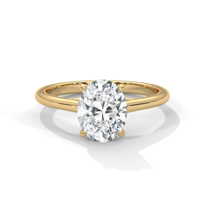 Pure Serenity 1 CT Oval-Cut Lab Grown Diamond Solitaire Ring
