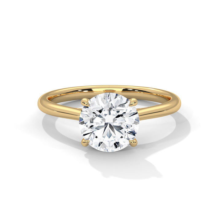 Timeless 1ct Round Lab-Grown Diamond Engagement Ring | E-VS1