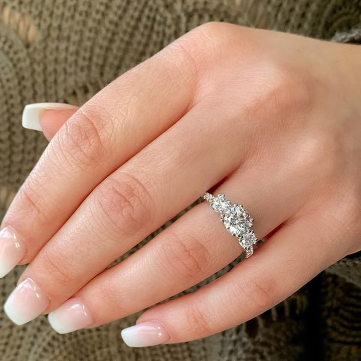 Three-Stone Rings