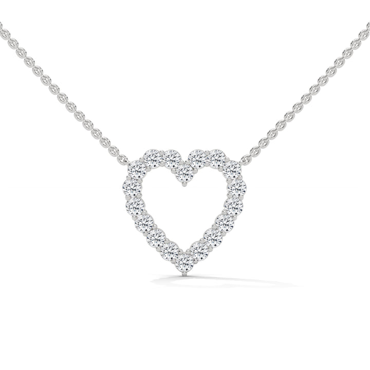 Everlasting Love: 14K Gold Diamond Heart Pendant Necklace | 0.45 CTW