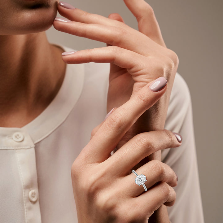 Timeless Glow 1.5CT Oval Lab-Grown Diamond Engagement Ring