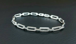 Why Everyone’s Wearing Diamond Paperclip Bracelets