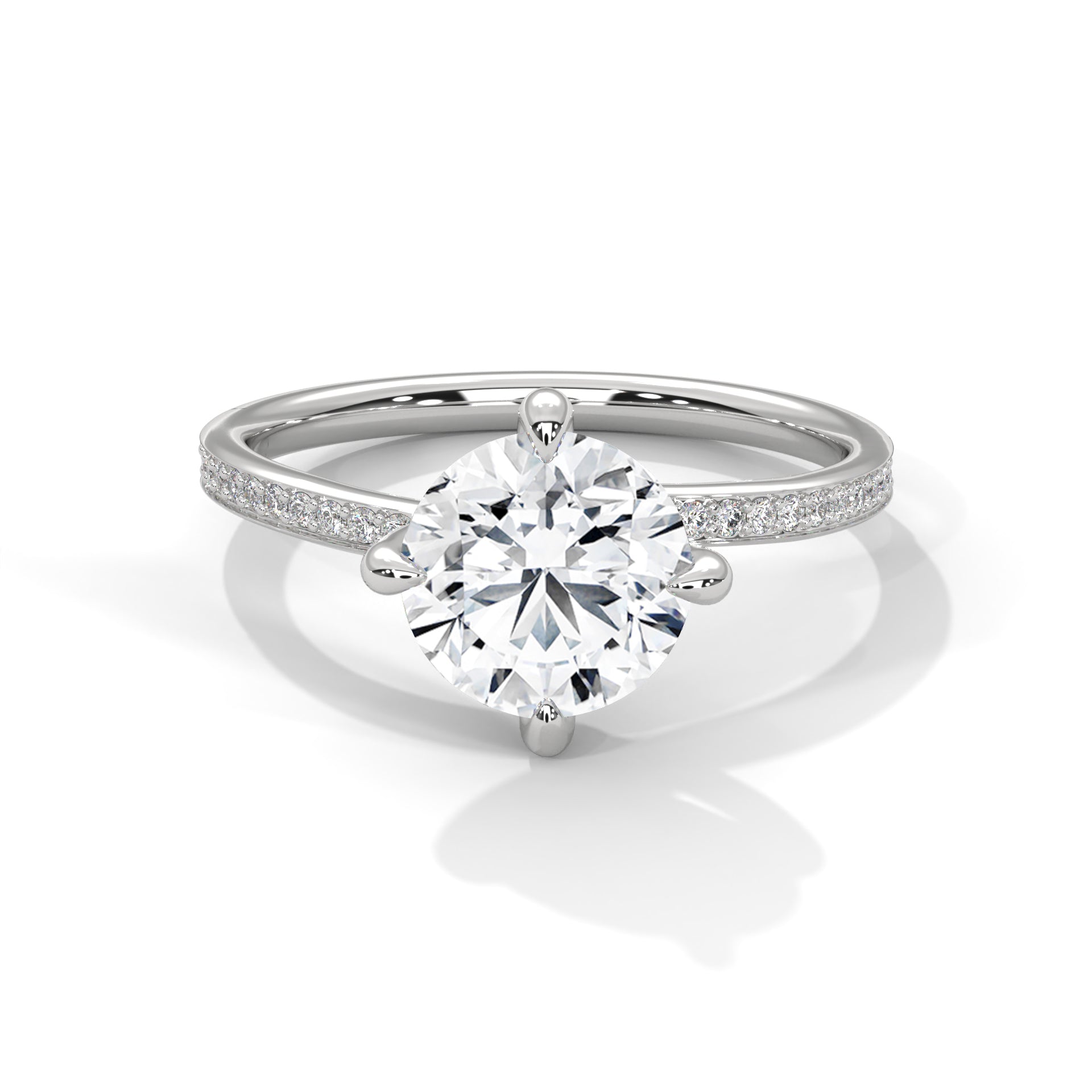 Celestial Glow 1 CT Round Lab-Grown Diamond Ring | 1.15 CTW