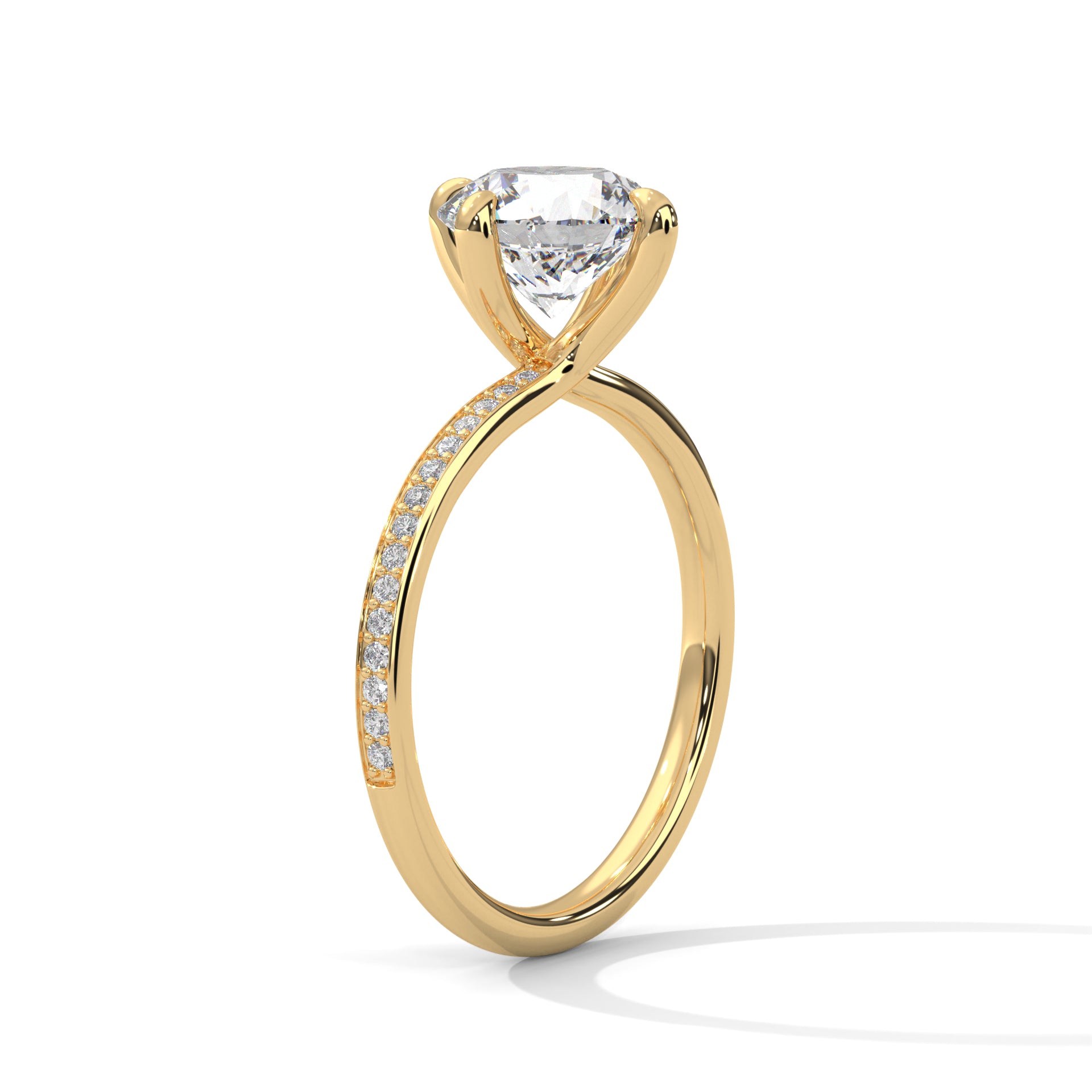 Celestial Glow 1 CT Round Lab-Grown Diamond Ring | 1.15 CTW