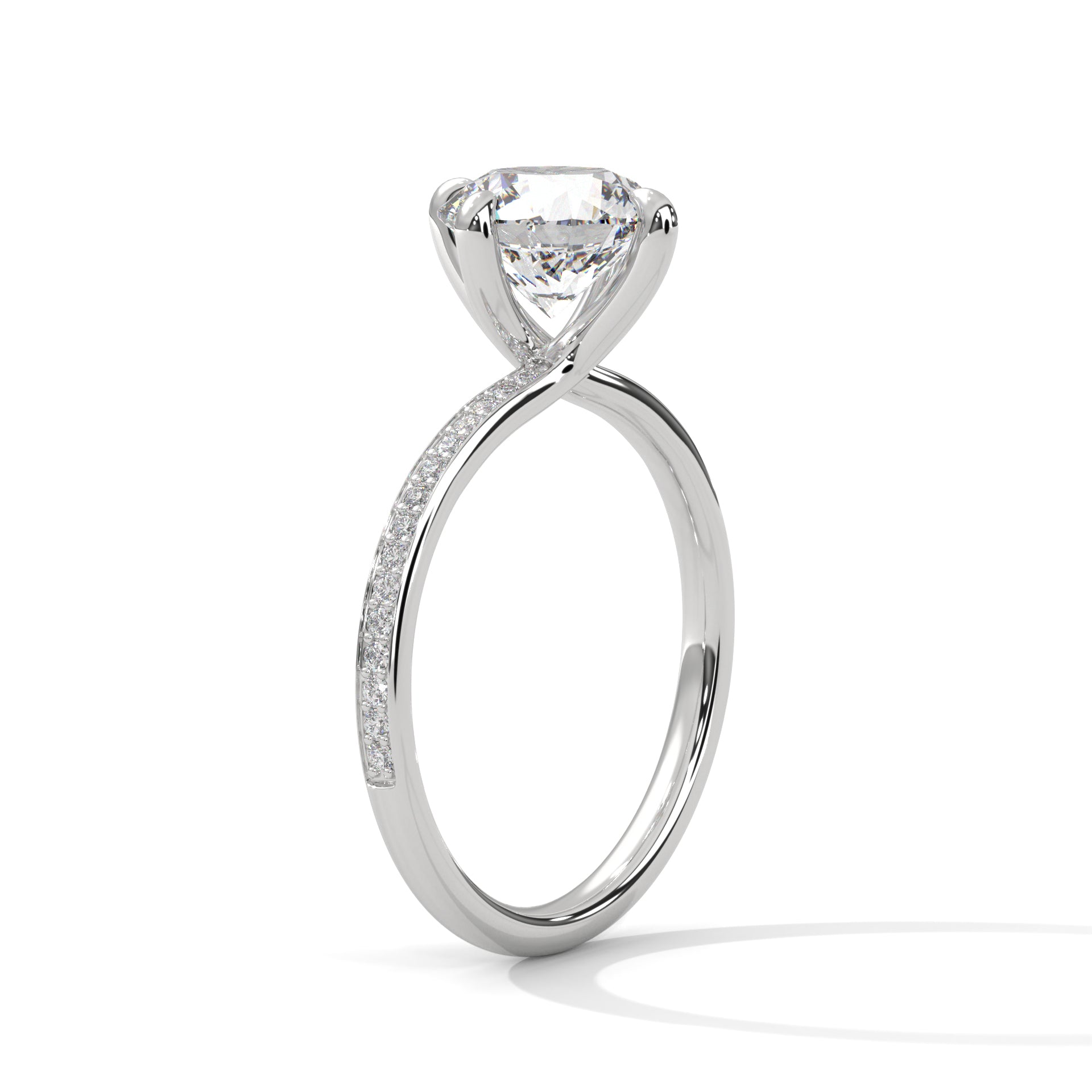 Celestial Glow 1 CT Round Lab-Grown Diamond Ring | 1.15 CTW
