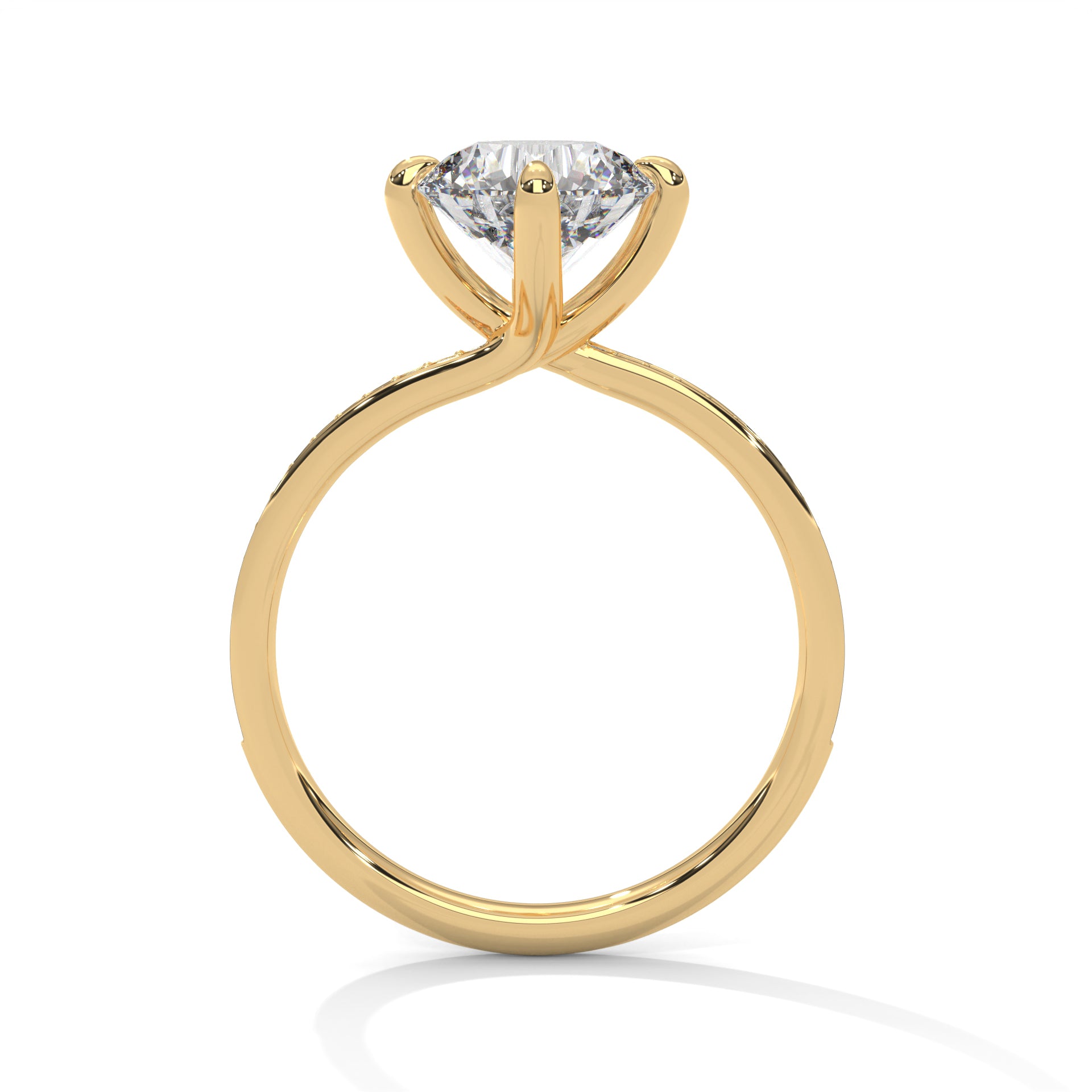 Celestial Glow 1 CT Round Lab-Grown Diamond Ring | 1.15 CTW