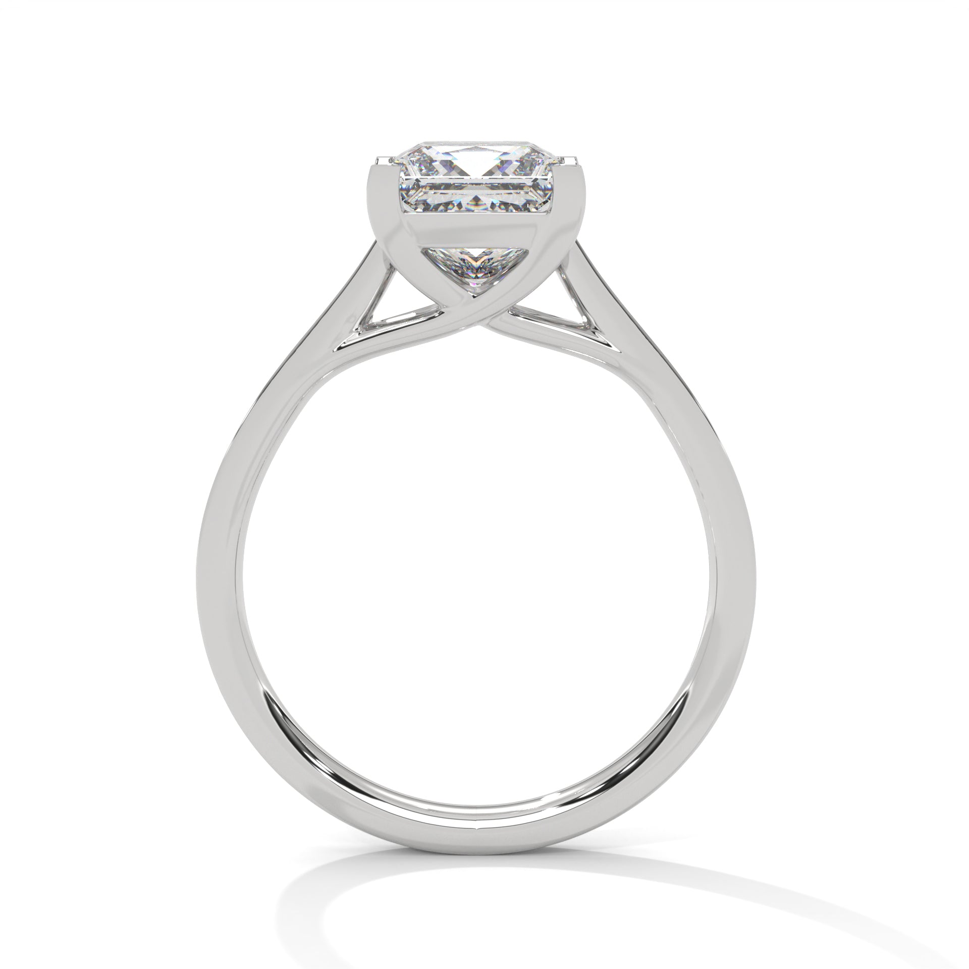 Brilliance 1.5 CT Princess-Cut Lab Grown Diamond Pave Ring | 1.74 CTW