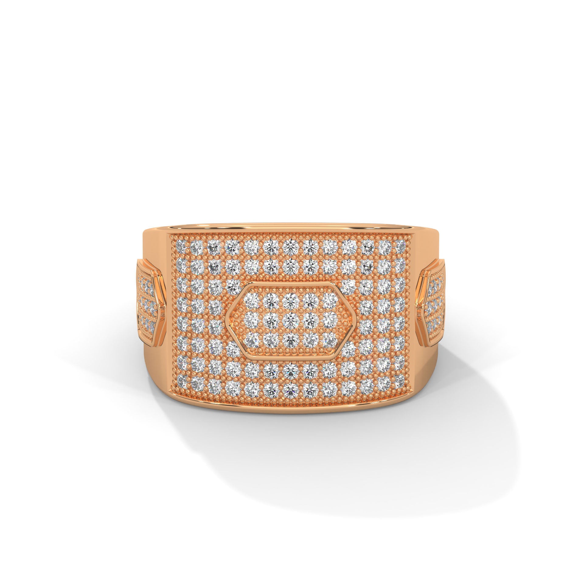 Majestic 1.34 CTW Round Lab-Grown Diamond Statement Men's Ring