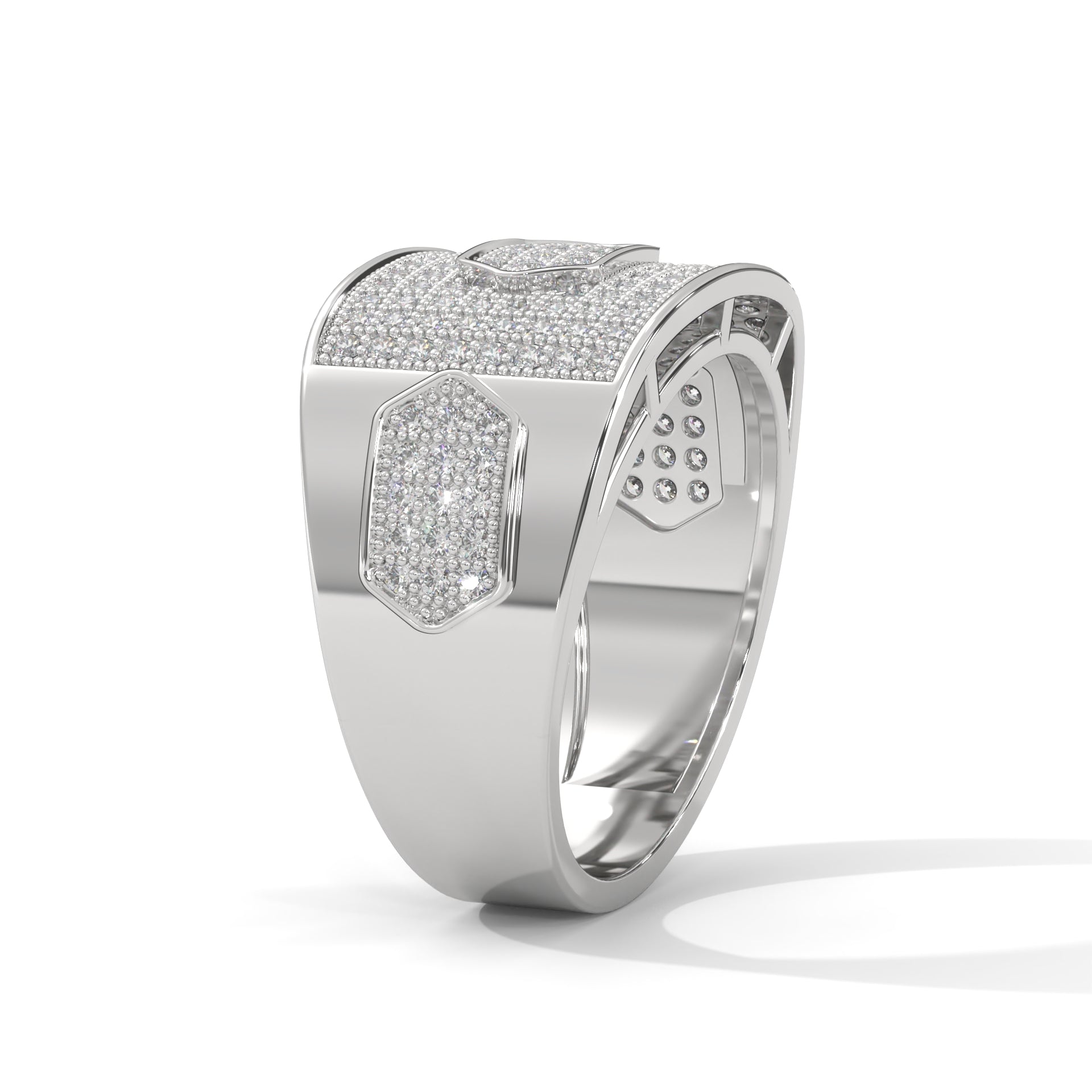 Majestic 1.34 CTW Round Lab-Grown Diamond Statement Men's Ring