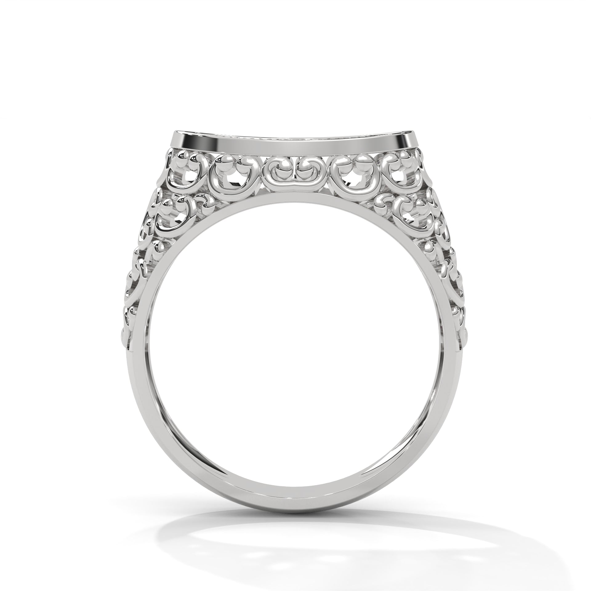 Elysian 0.31 CTW Round Lab-Grown Diamond Filigree Men's Ring