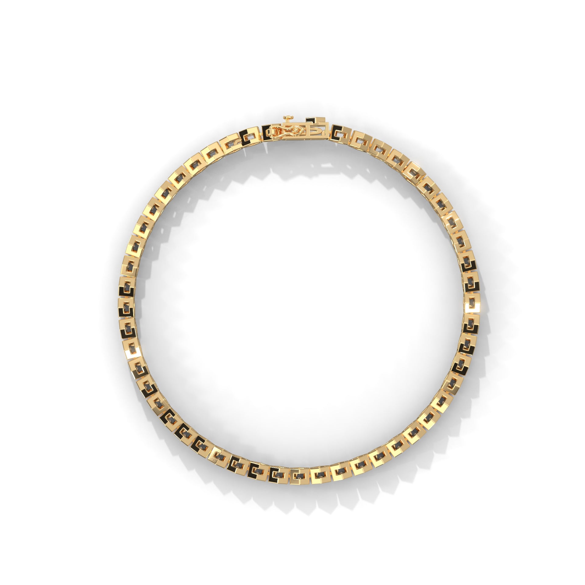 HexaGlow Lab-Grown Diamond Gold Tennis Bracelet | 1.28 CTW