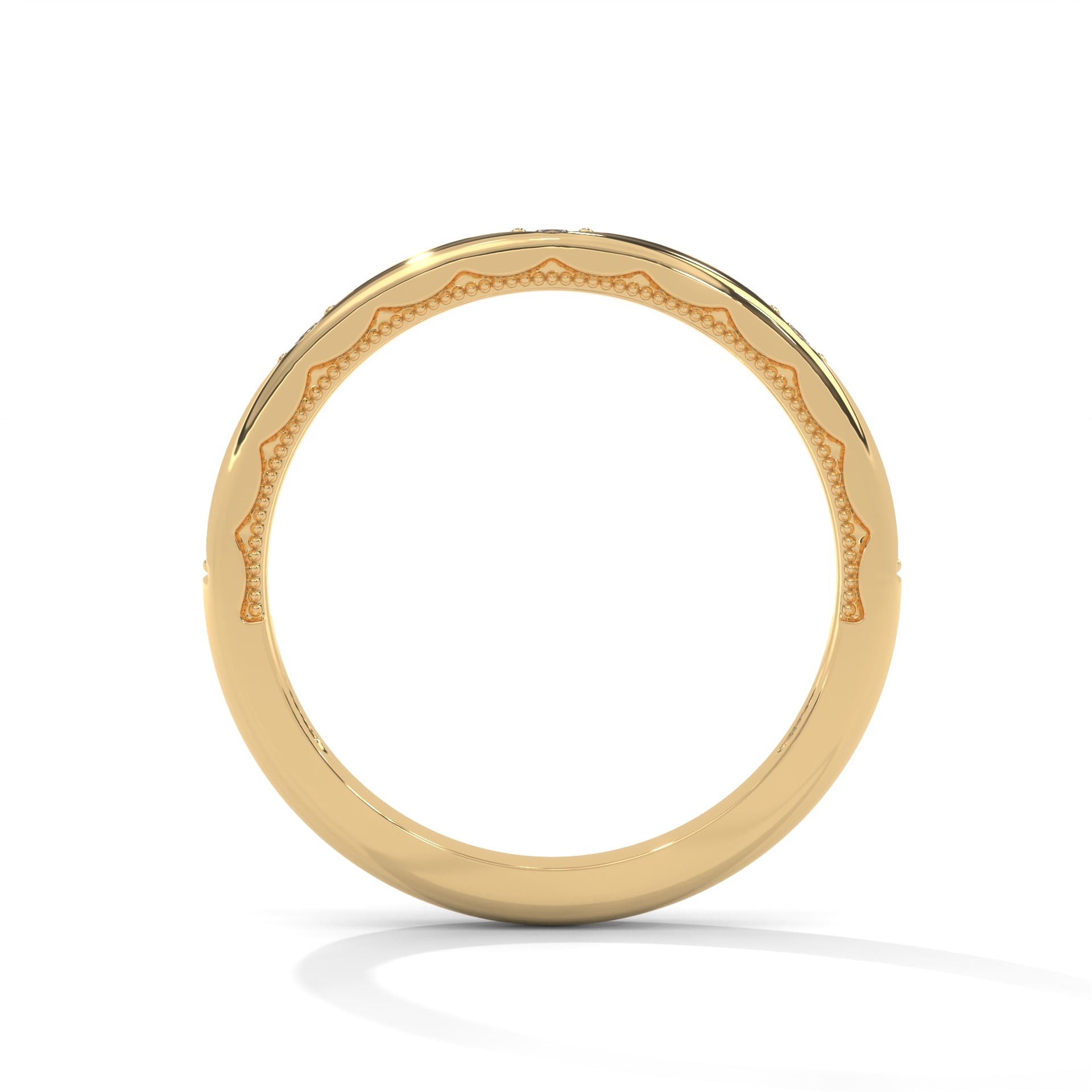 The Elegance Stream 0.08 CTW Round-Cut Diamond Ladies' Ring | 14K/18K Gold
