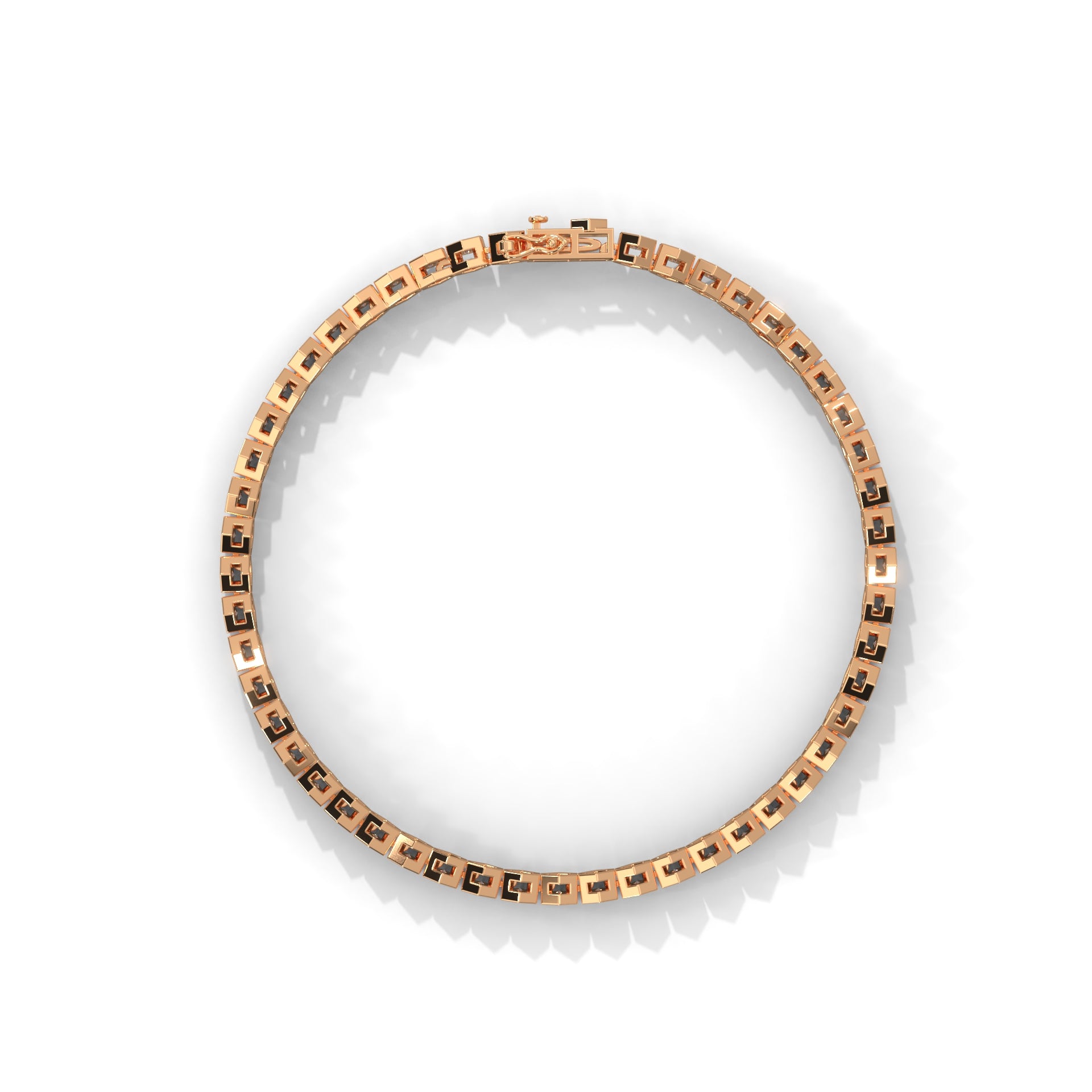 HexaGlow Lab-Grown Diamond Gold Tennis Bracelet | 1.28 CTW