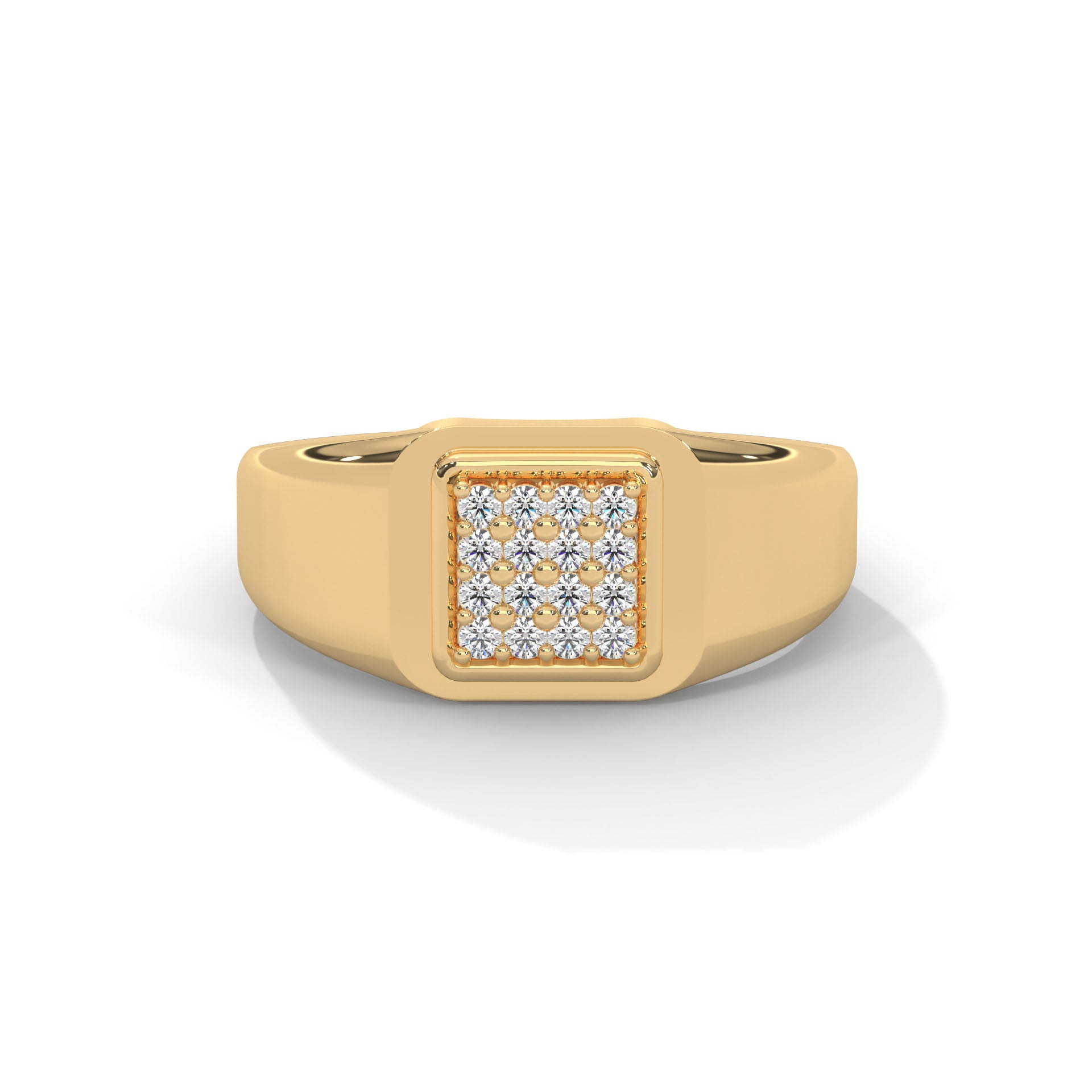 Zenith 0.19 CTW Round Lab-Grown Diamond Classic Men's Ring