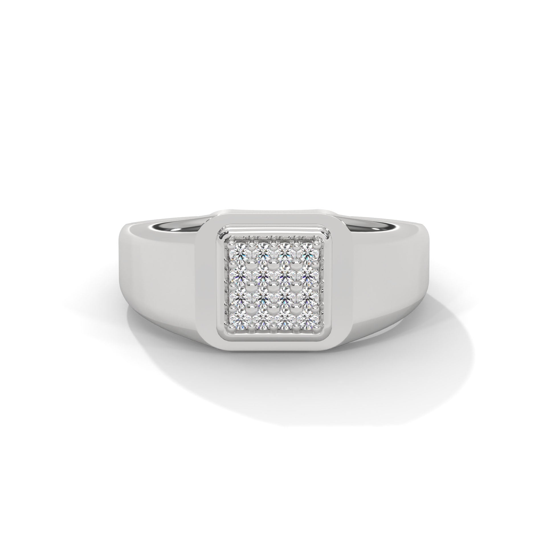 Zenith 0.19 CTW Round Lab-Grown Diamond Classic Men's Ring
