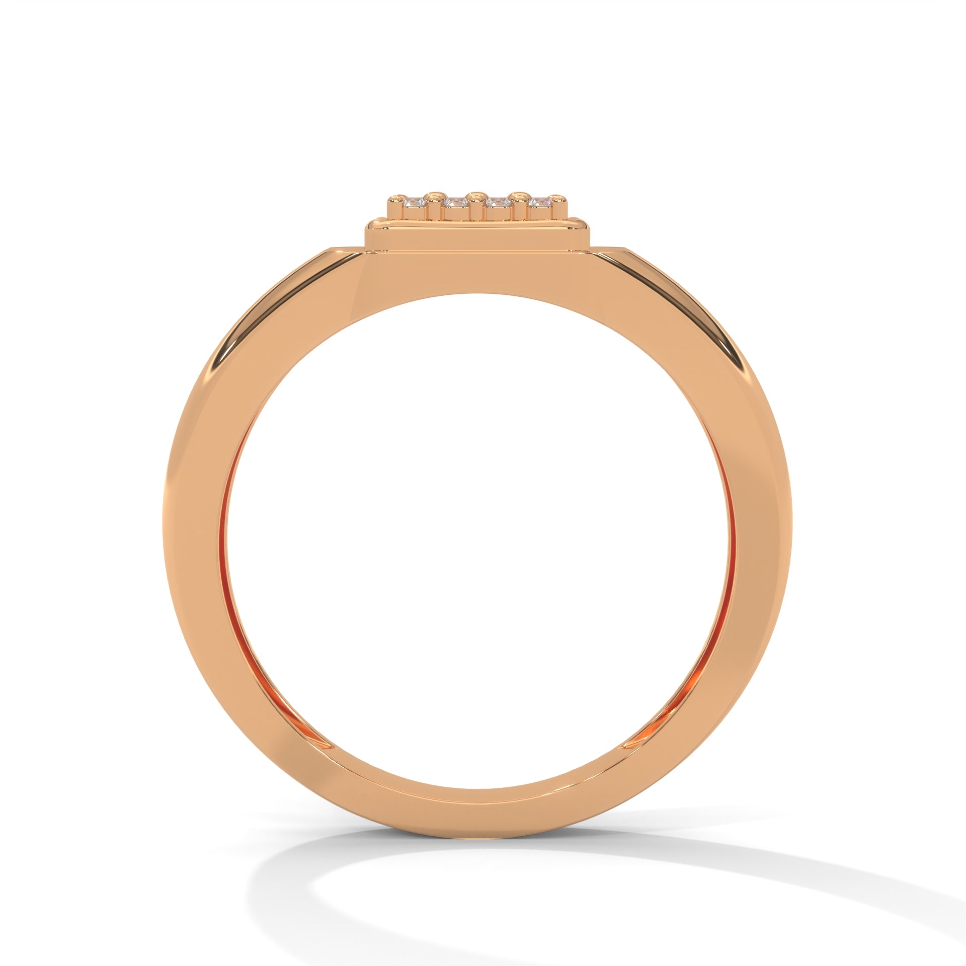 Zenith 0.19 CTW Round Lab-Grown Diamond Classic Men's Ring