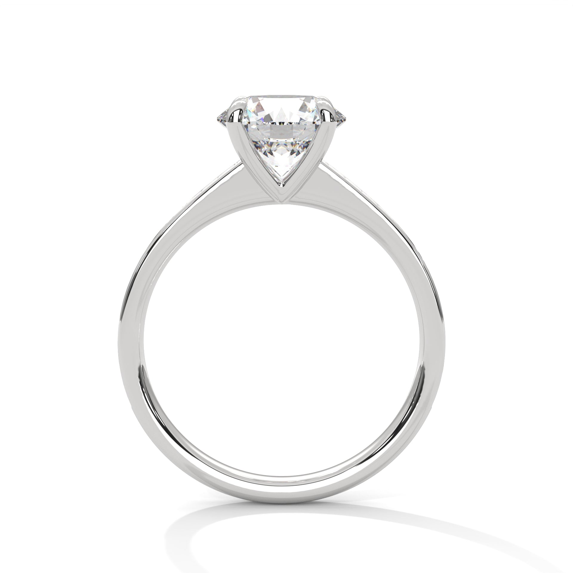 Celestial Bloom 1.71 CTW Round Lab-Grown Diamond Engagement Ring | E-VS1