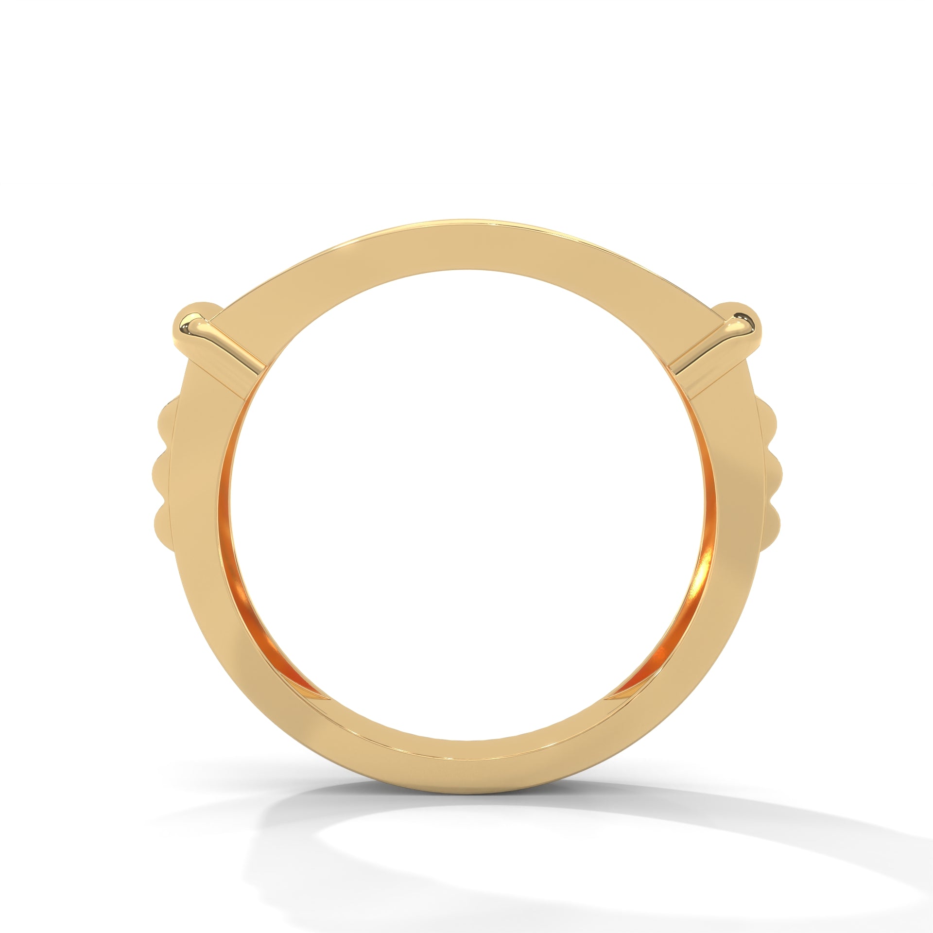 Dominion 0.84 CTW Round Lab-Grown Diamond Rectangular Men's Ring