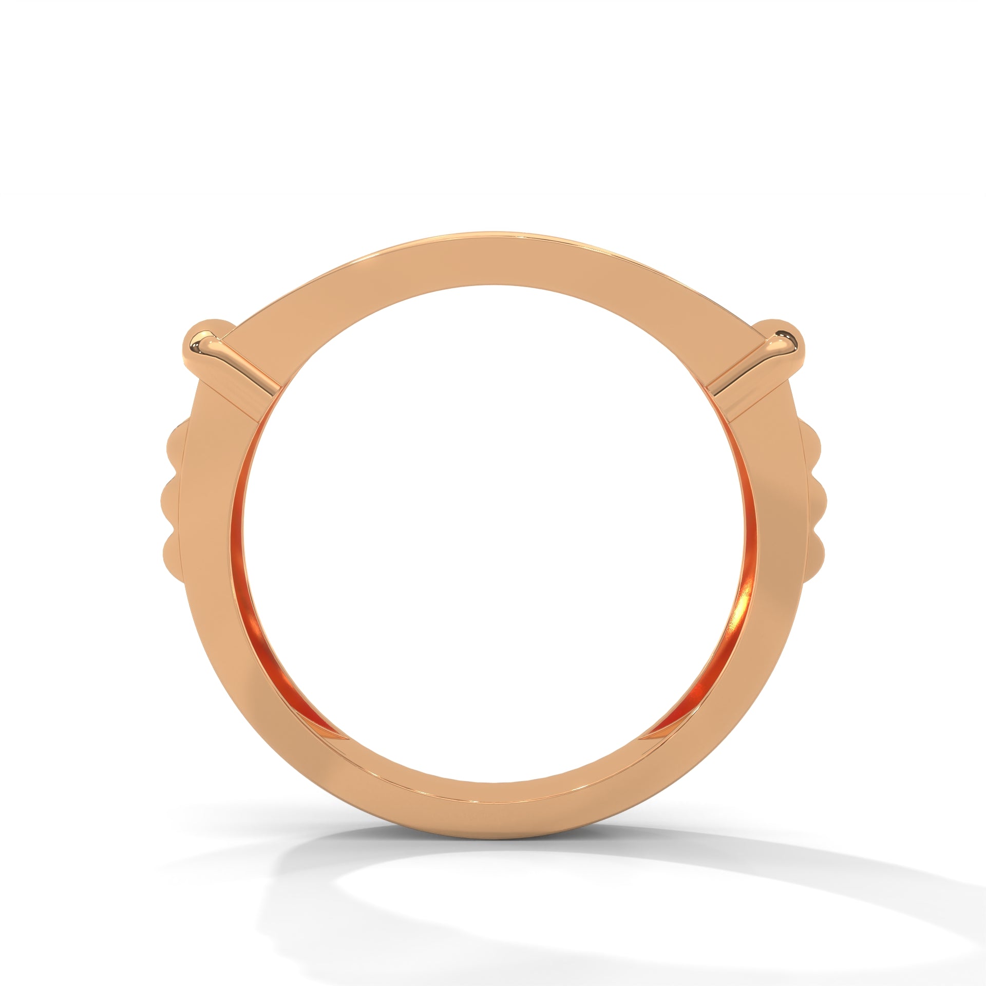 Dominion 0.84 CTW Round Lab-Grown Diamond Rectangular Men's Ring