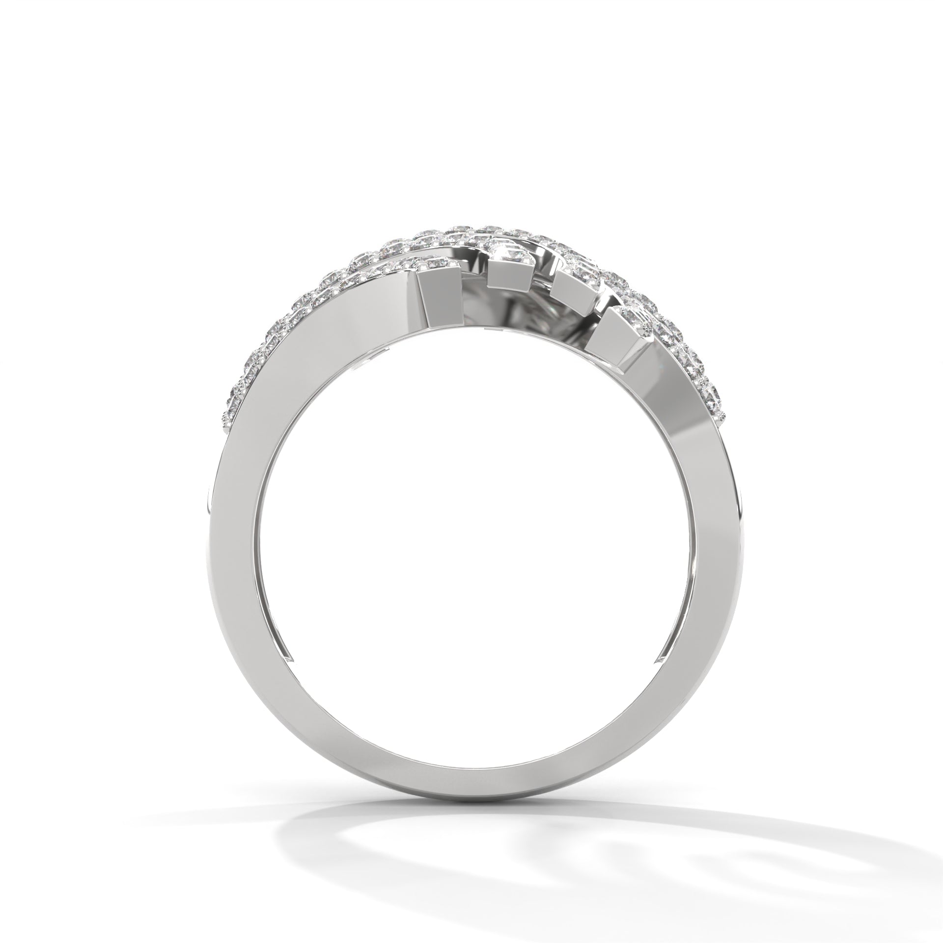AuroraFlare 1.20 CTW Lab-Grown Diamond Statement Ring | 14K & 18K Gold