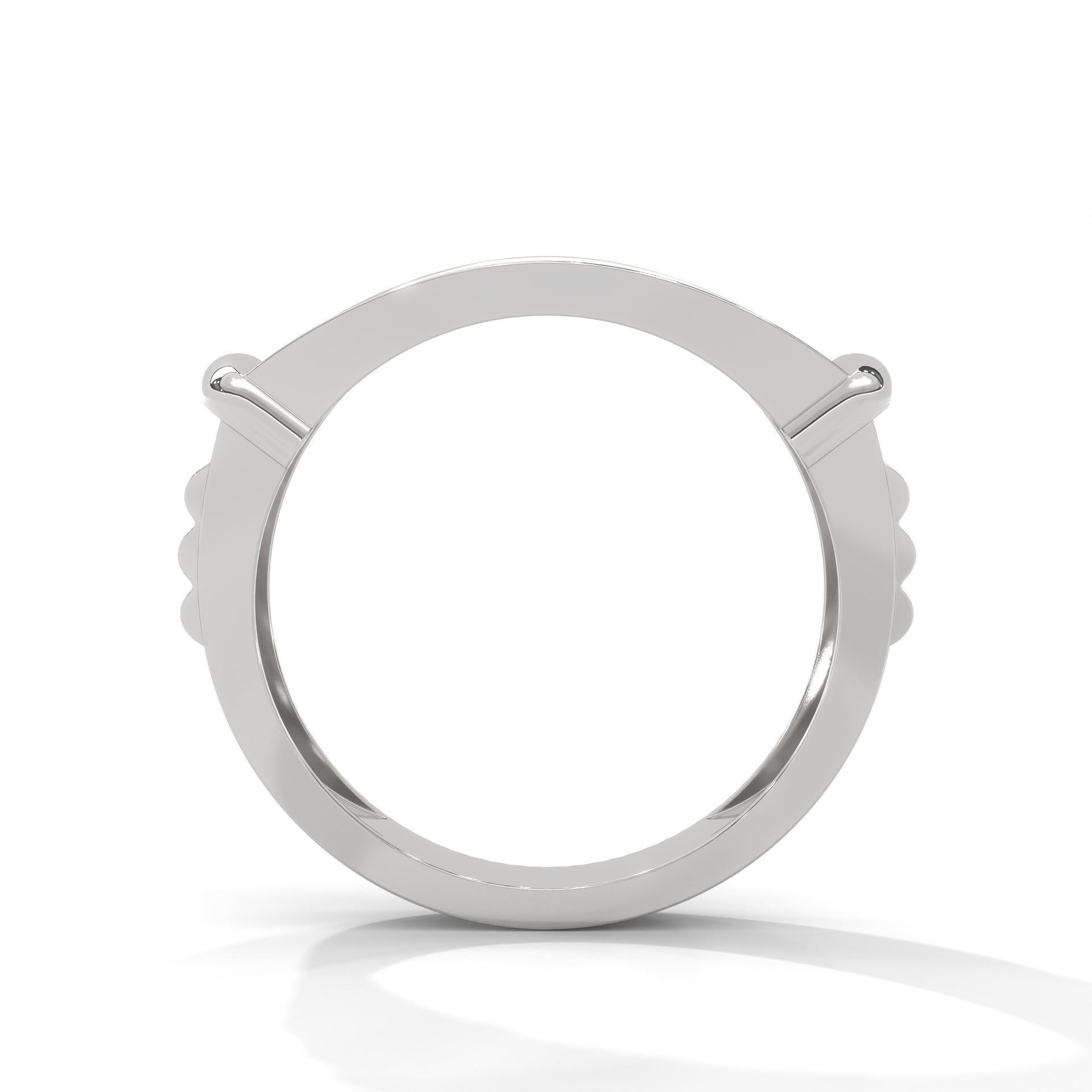 Dominion 0.84 CTW Round Lab-Grown Diamond Rectangular Men's Ring