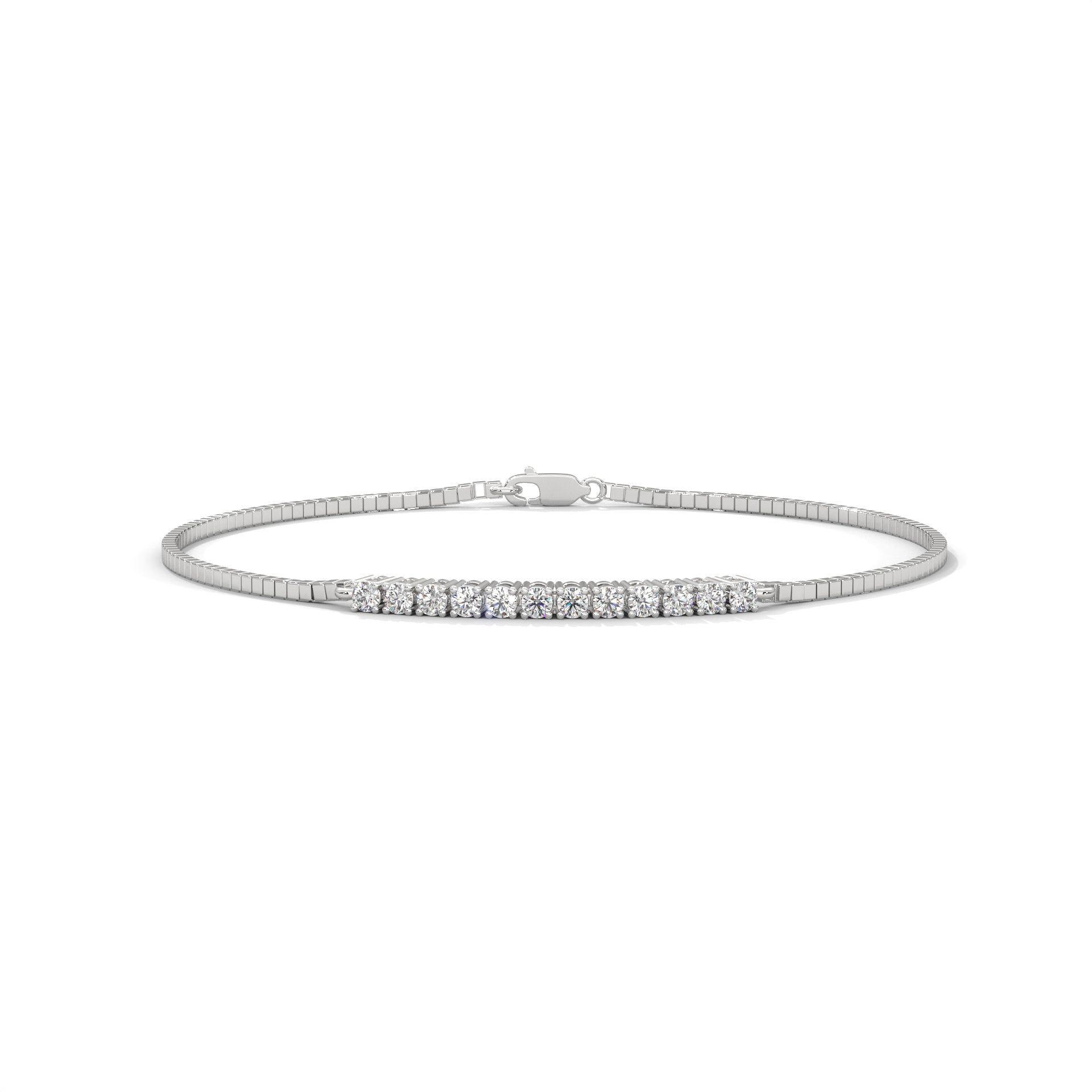 BrilliaBar Round-Cut Lab-Grown Diamond Gold Bracelet | 0.42 CTW