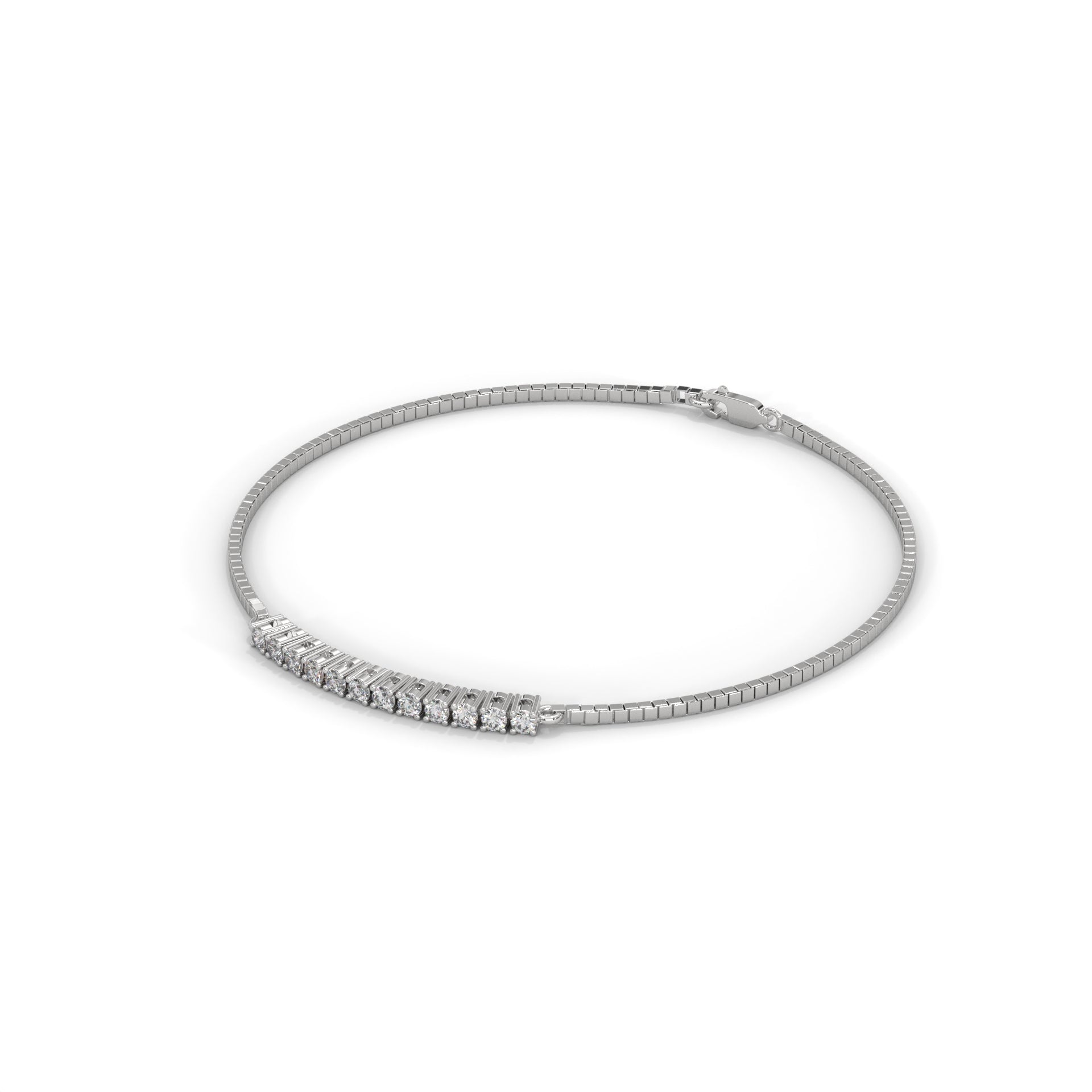 BrilliaBar Round-Cut Lab-Grown Diamond Gold Bracelet | 0.42 CTW