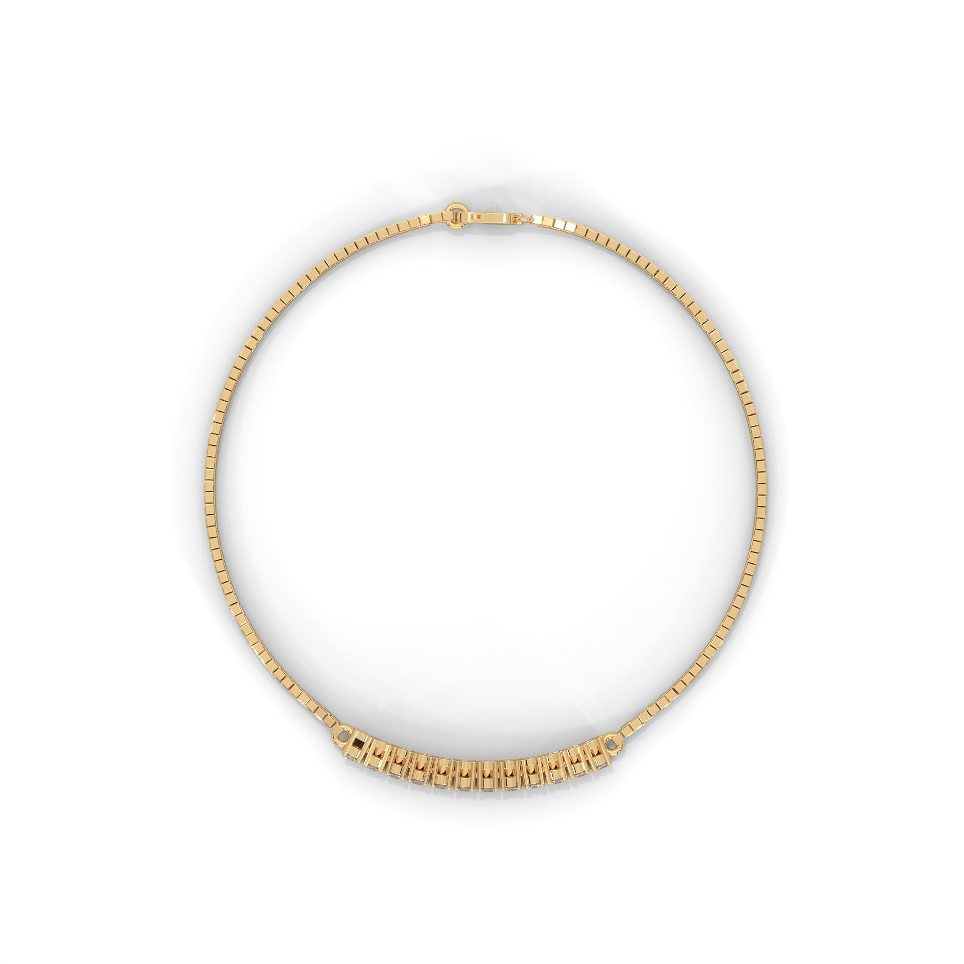 BrilliaBar Round-Cut Lab-Grown Diamond Gold Bracelet | 0.42 CTW