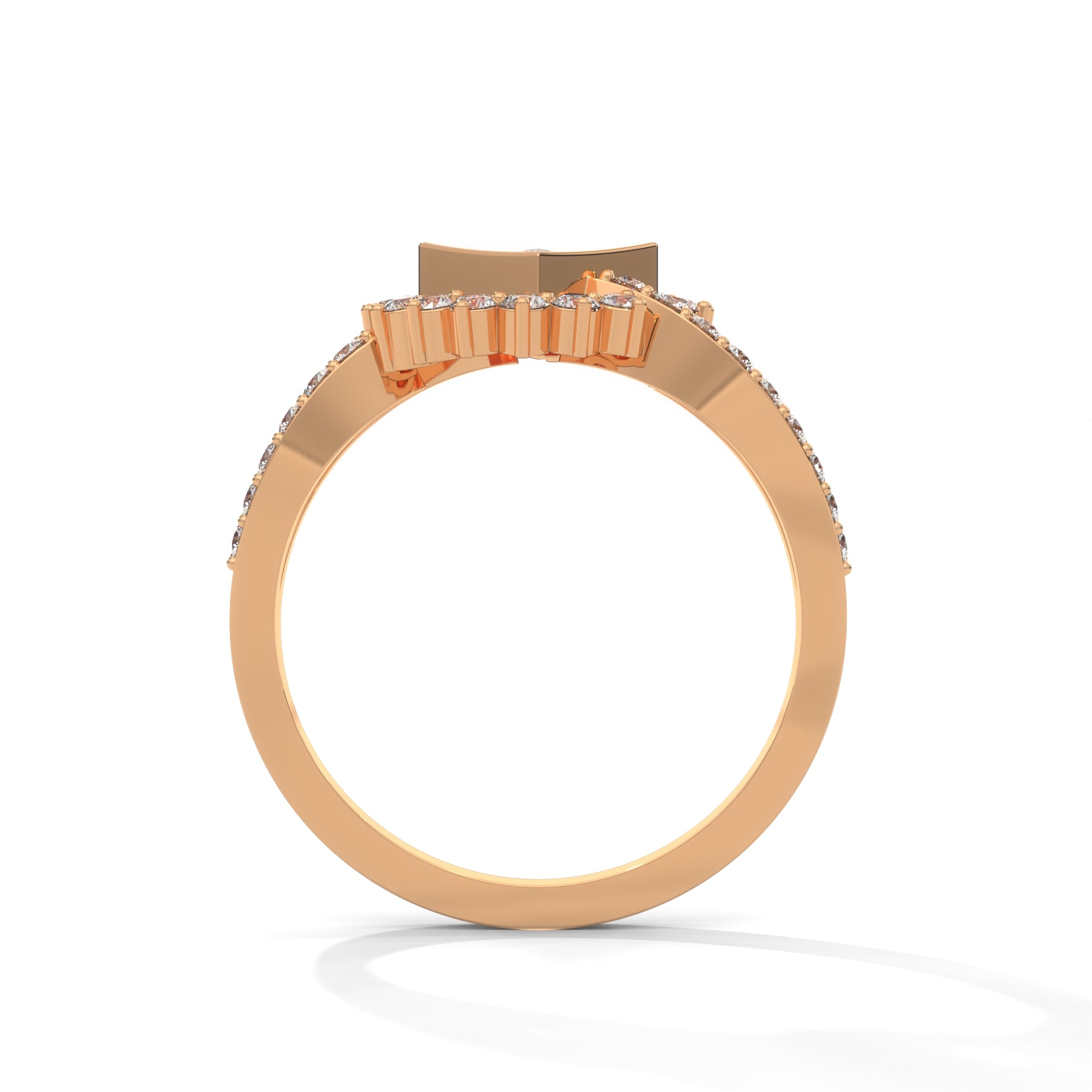 RegalSquare 1.02 CTW Princess & Round Lab-Grown Diamond Ring | 14K & 18K Gold