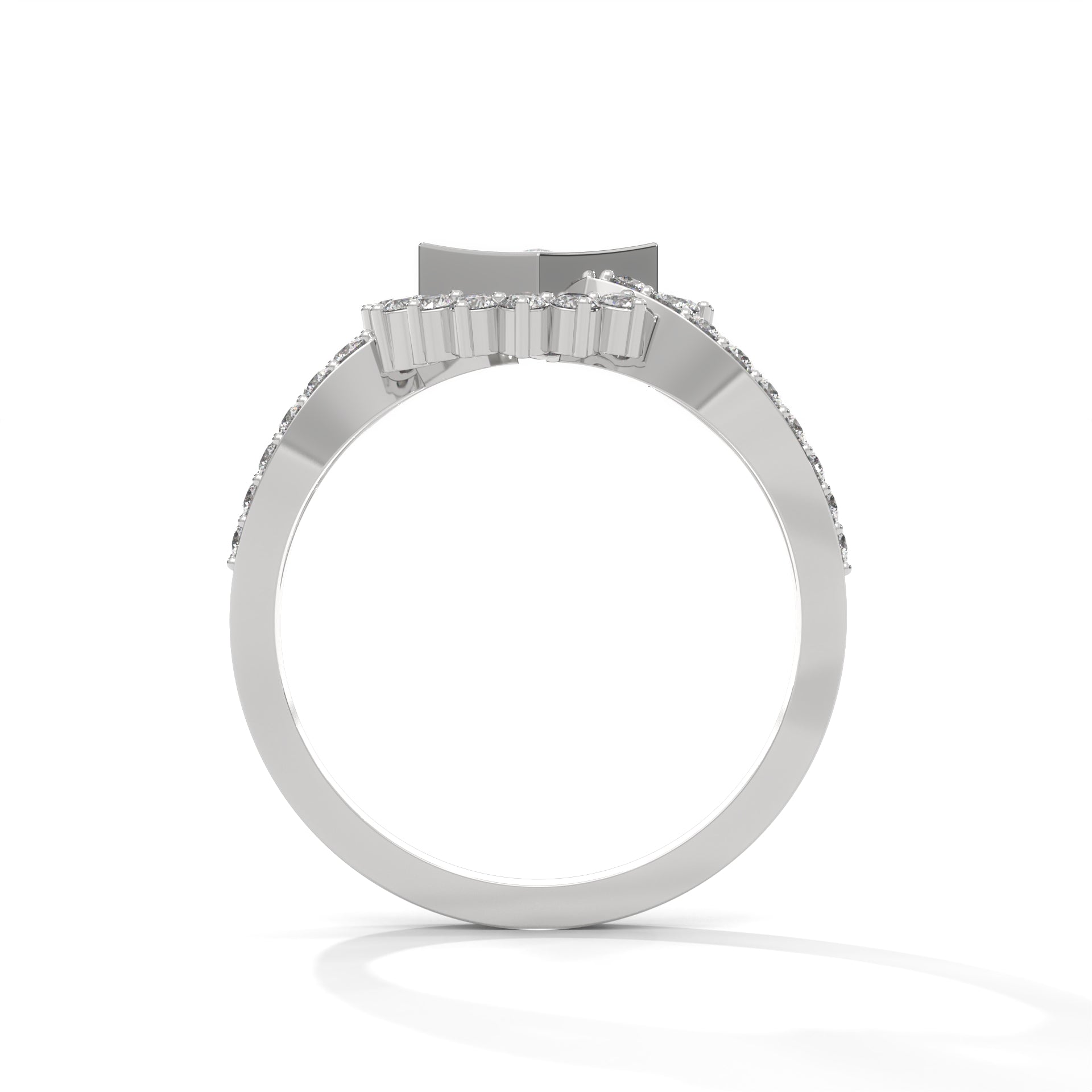 RegalSquare 1.02 CTW Princess & Round Lab-Grown Diamond Ring | 14K & 18K Gold