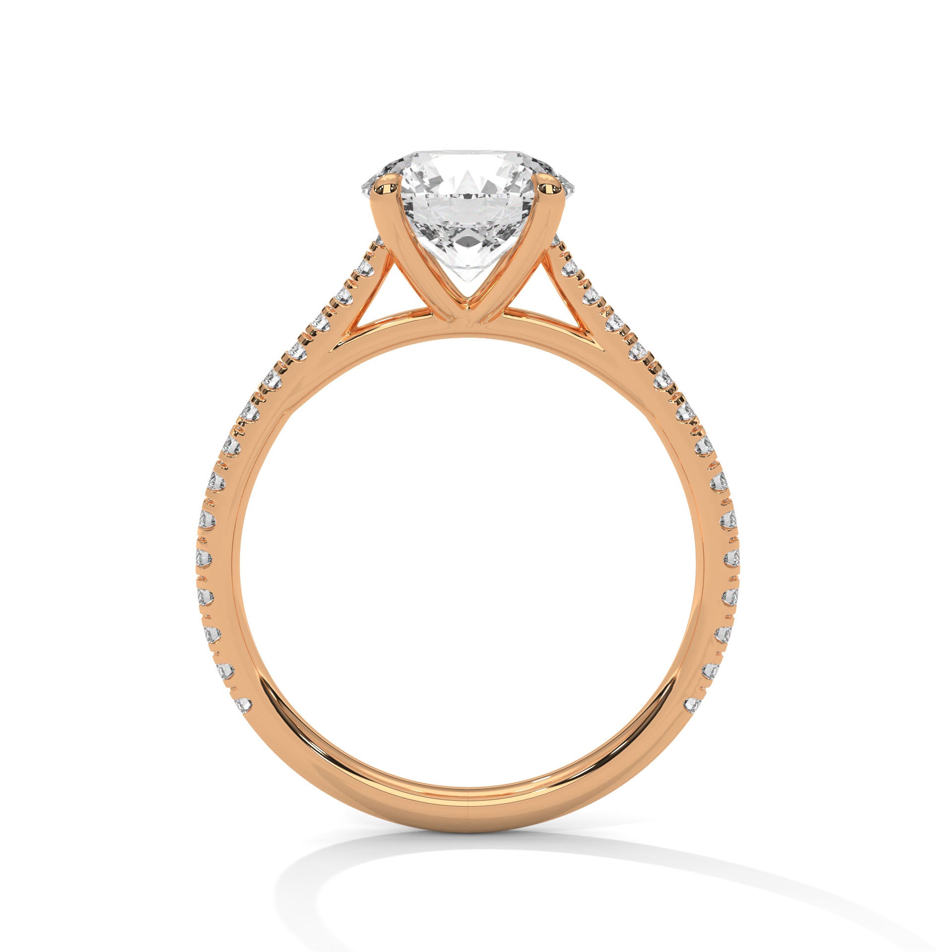 Ethereal Glow 1.5CT Round Lab-Grown Diamond Engagement Ring | 1.77 CTW