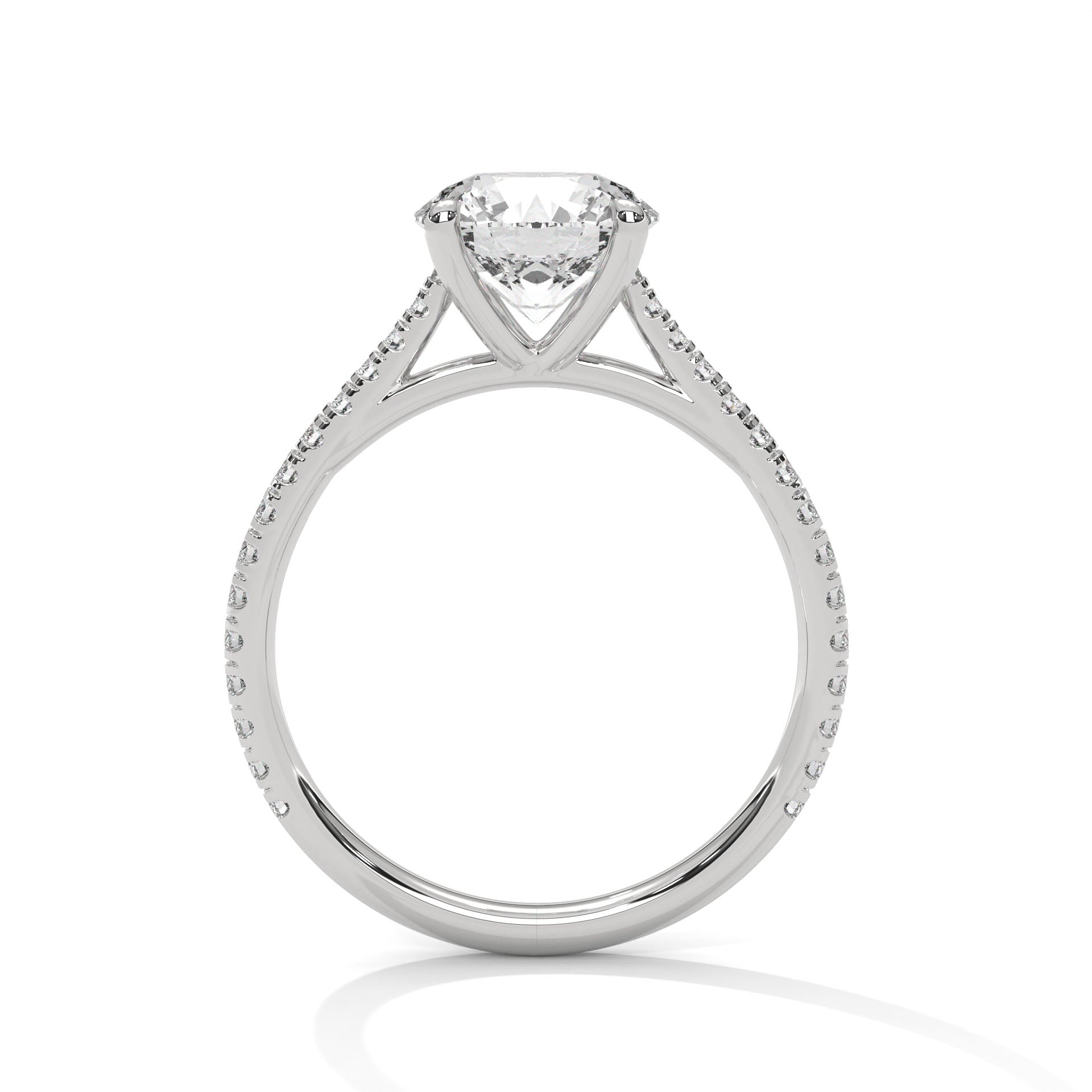Ethereal Glow 1.5CT Round Lab-Grown Diamond Engagement Ring | 1.77 CTW