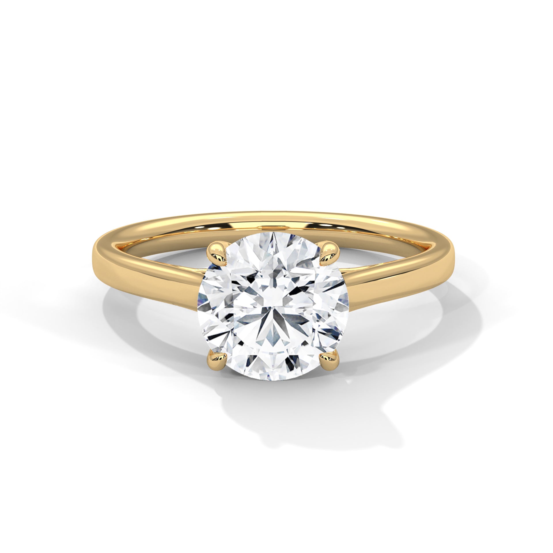 Astra 2.00 CT Round-Cut Diamond Solitaire Ring | 14K & 18K Gold
