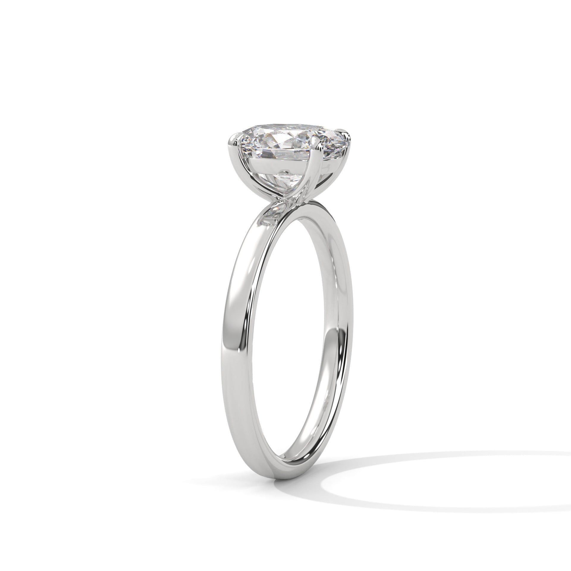 Elara 1.5ct Oval Lab-Grown Diamond Solitaire Engagement Ring