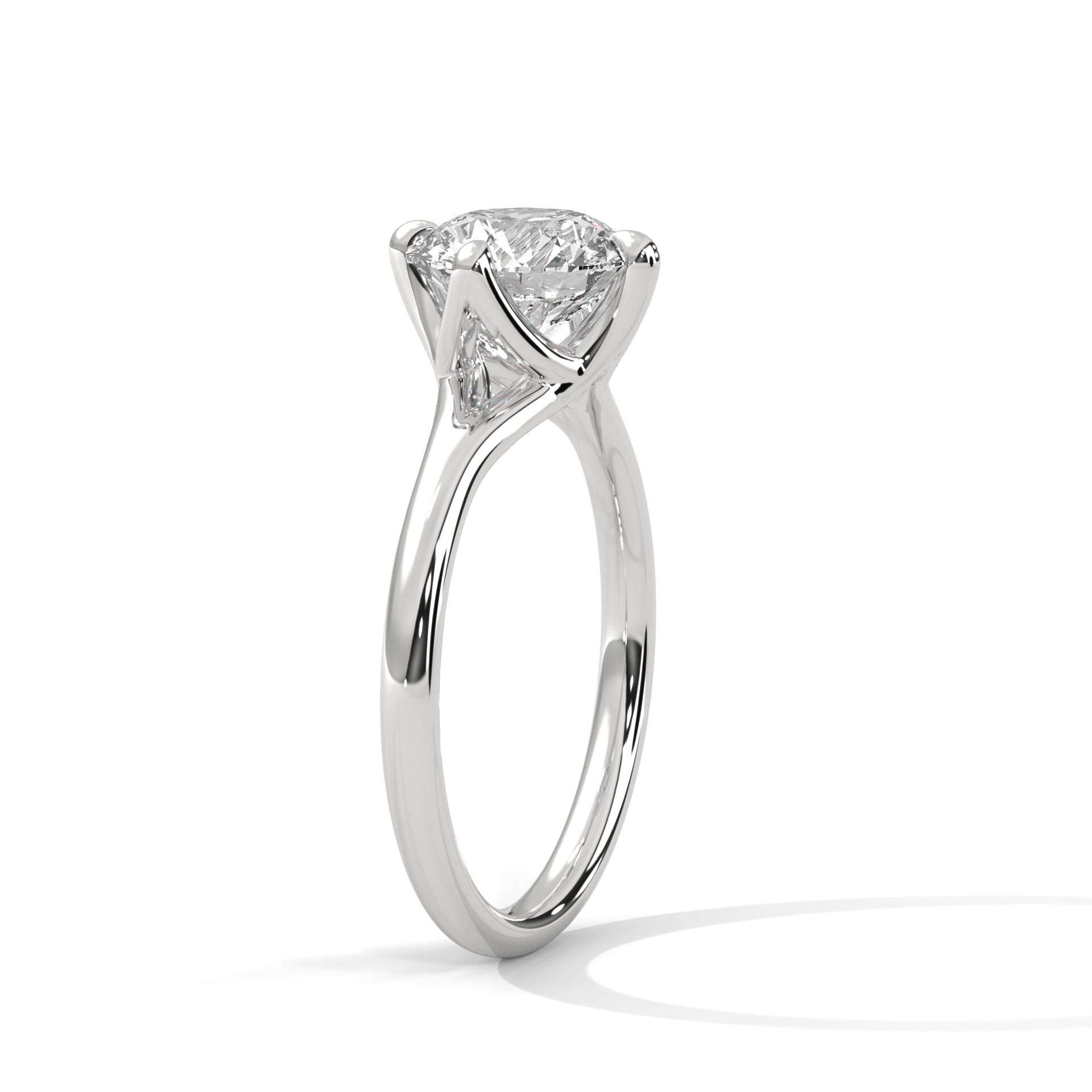 Ethereal Grace 1.5 CT Round-Cut Lab Grown Diamond Solitaire Ring| E-VS1