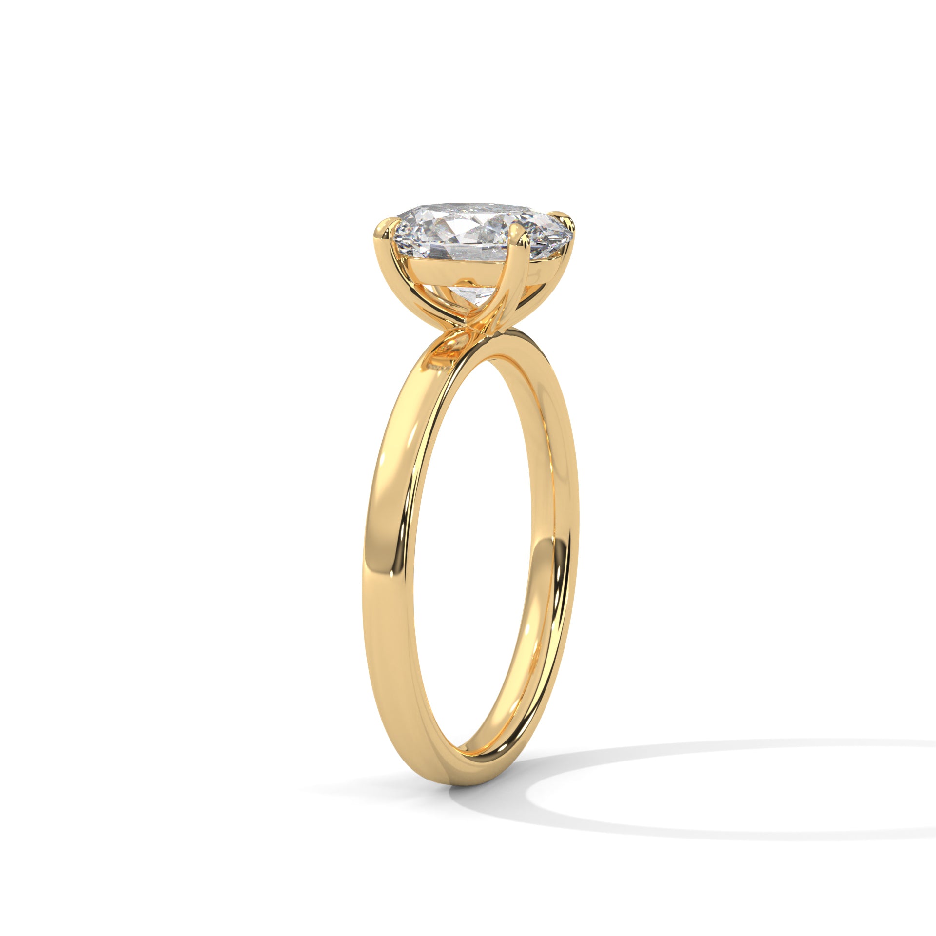 Elara 1.5ct Oval Lab-Grown Diamond Solitaire Engagement Ring