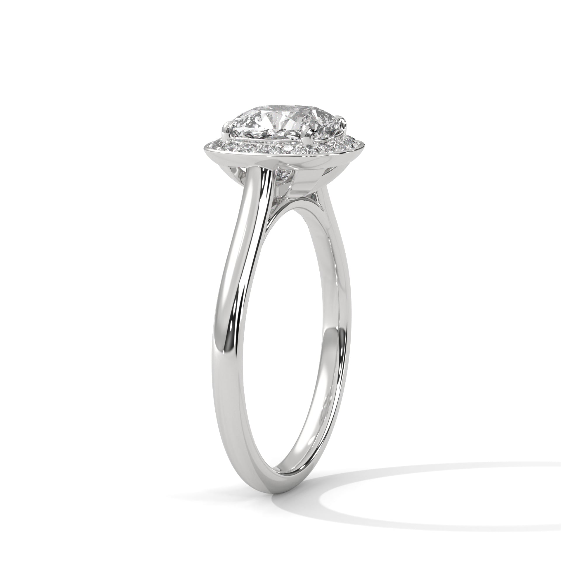 Regal Halo 3CT Cushion Lab-Grown Diamond Engagement Ring | 3.16 CTW