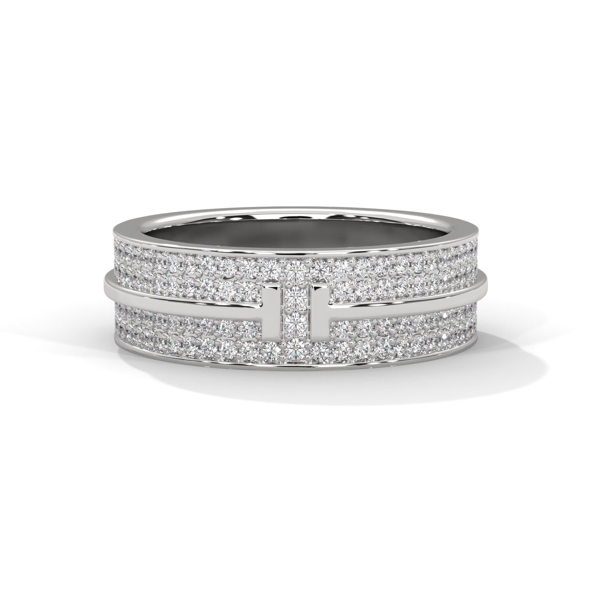 Architectural Allure Gold Diamond Multi-Layer Band Ring | 1.07 CTW