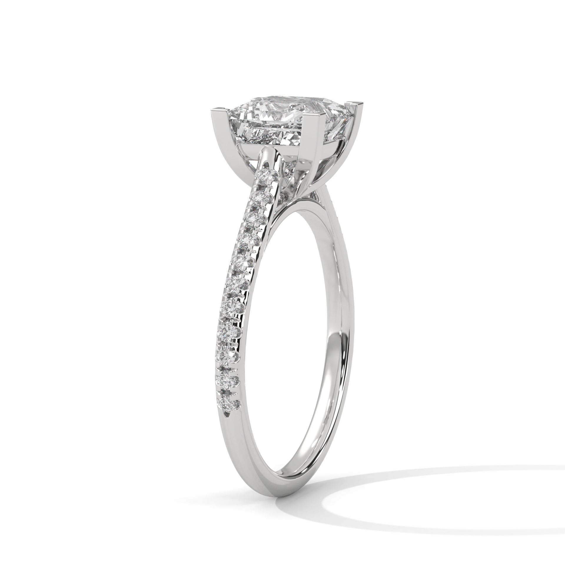 Regal 2.22 CTW Princess Cut Diamond Engagement Ring | E VS1