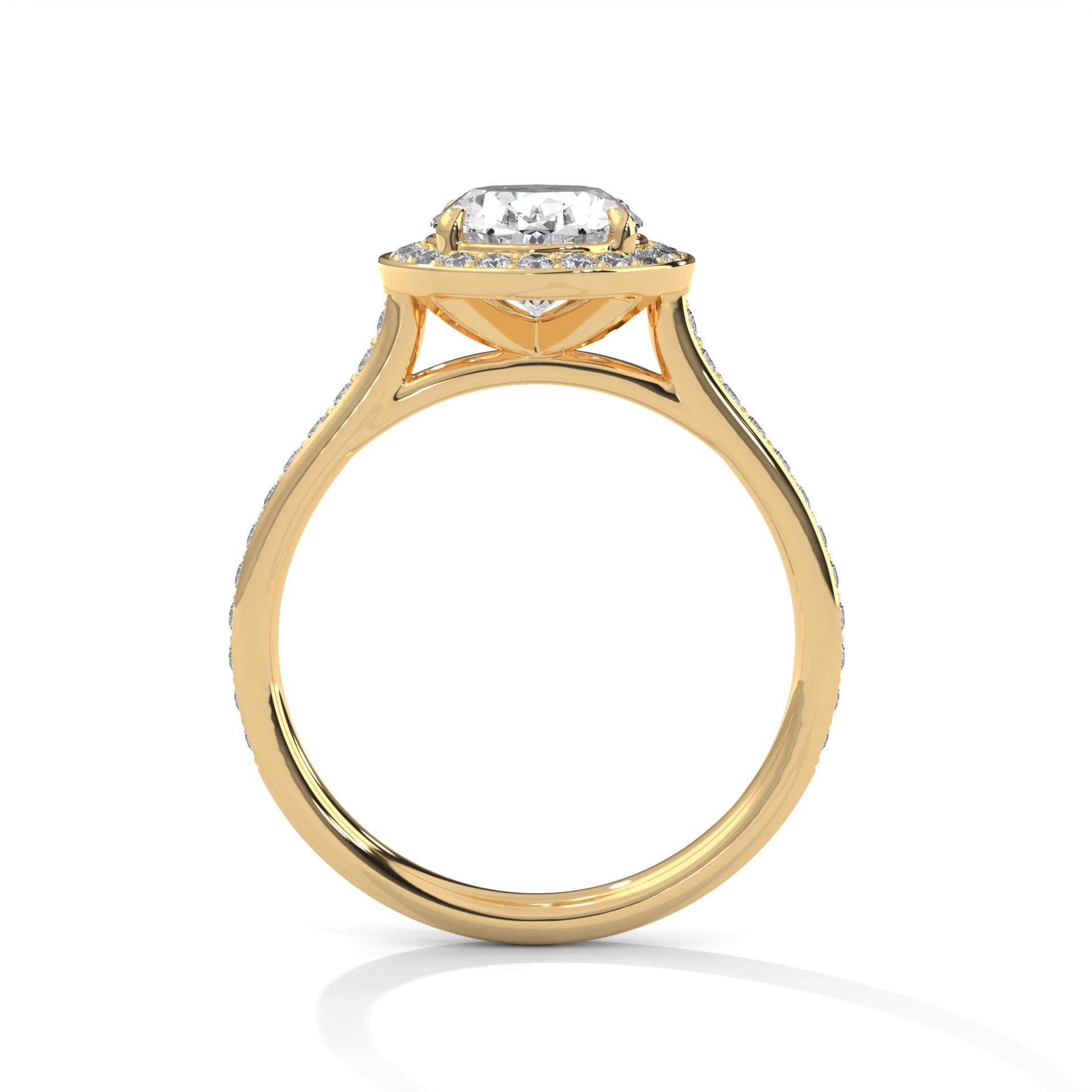 Vivienne 3 CT Oval Lab-Grown Diamond Halo Engagement Ring | 3.42 CTW