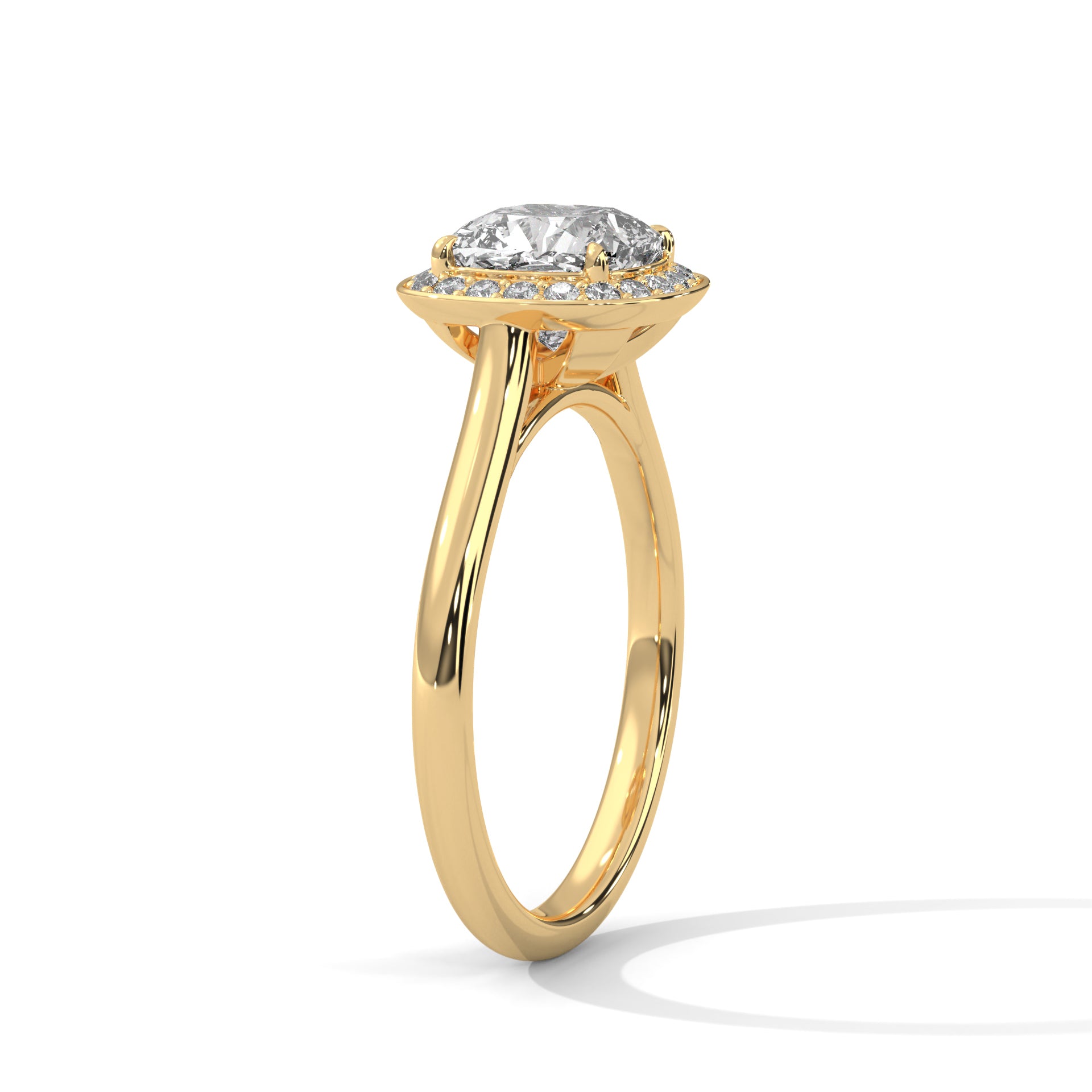 Regal Halo 3CT Cushion Lab-Grown Diamond Engagement Ring | 3.16 CTW