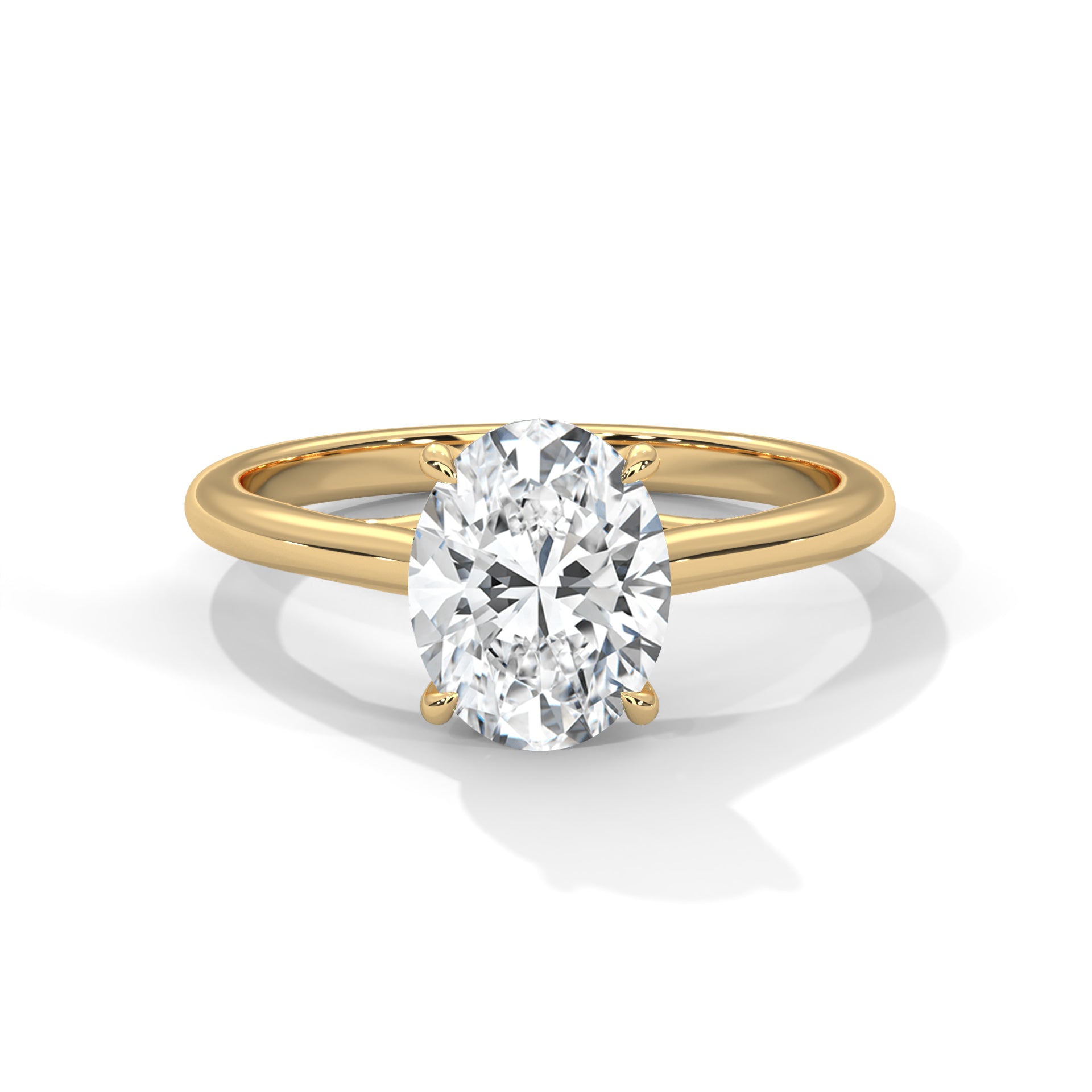 Endless Grace 1.5 CT Oval-Cut Lab Grown Diamond Solitaire Ring