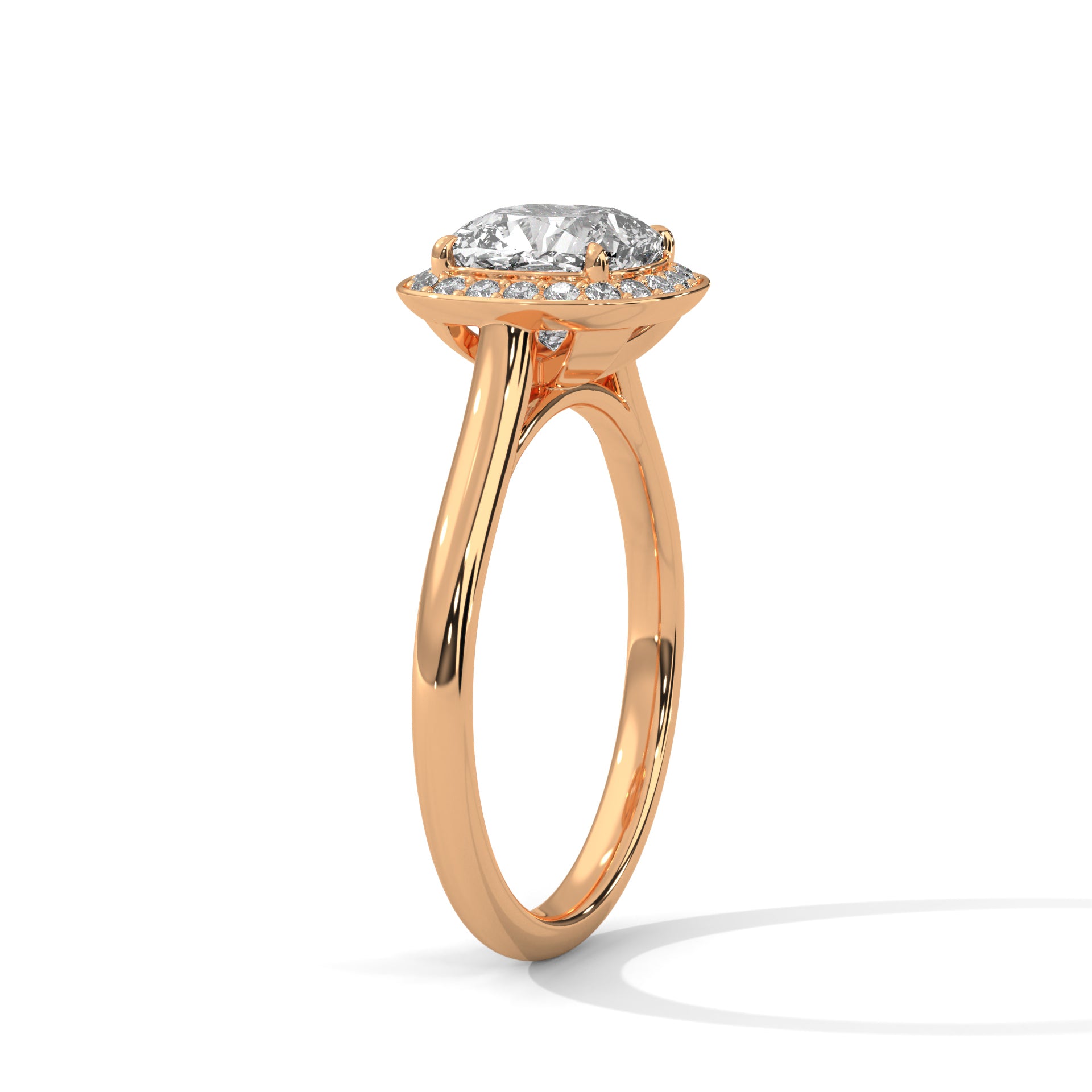Regal Halo 3CT Cushion Lab-Grown Diamond Engagement Ring | 3.16 CTW