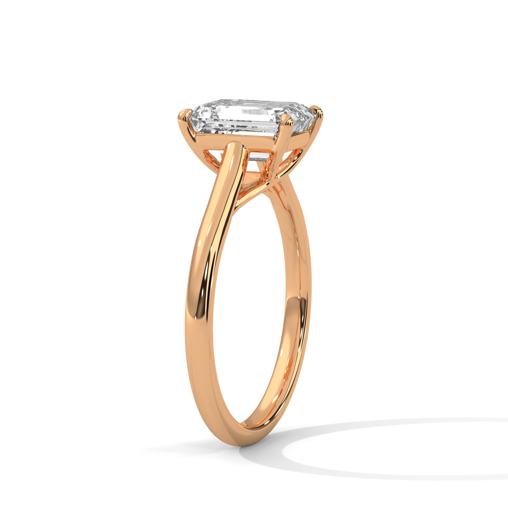 Celeste 2 CT Cushion Diamond Solitaire Engagement Ring | 14K & 18K Gold
