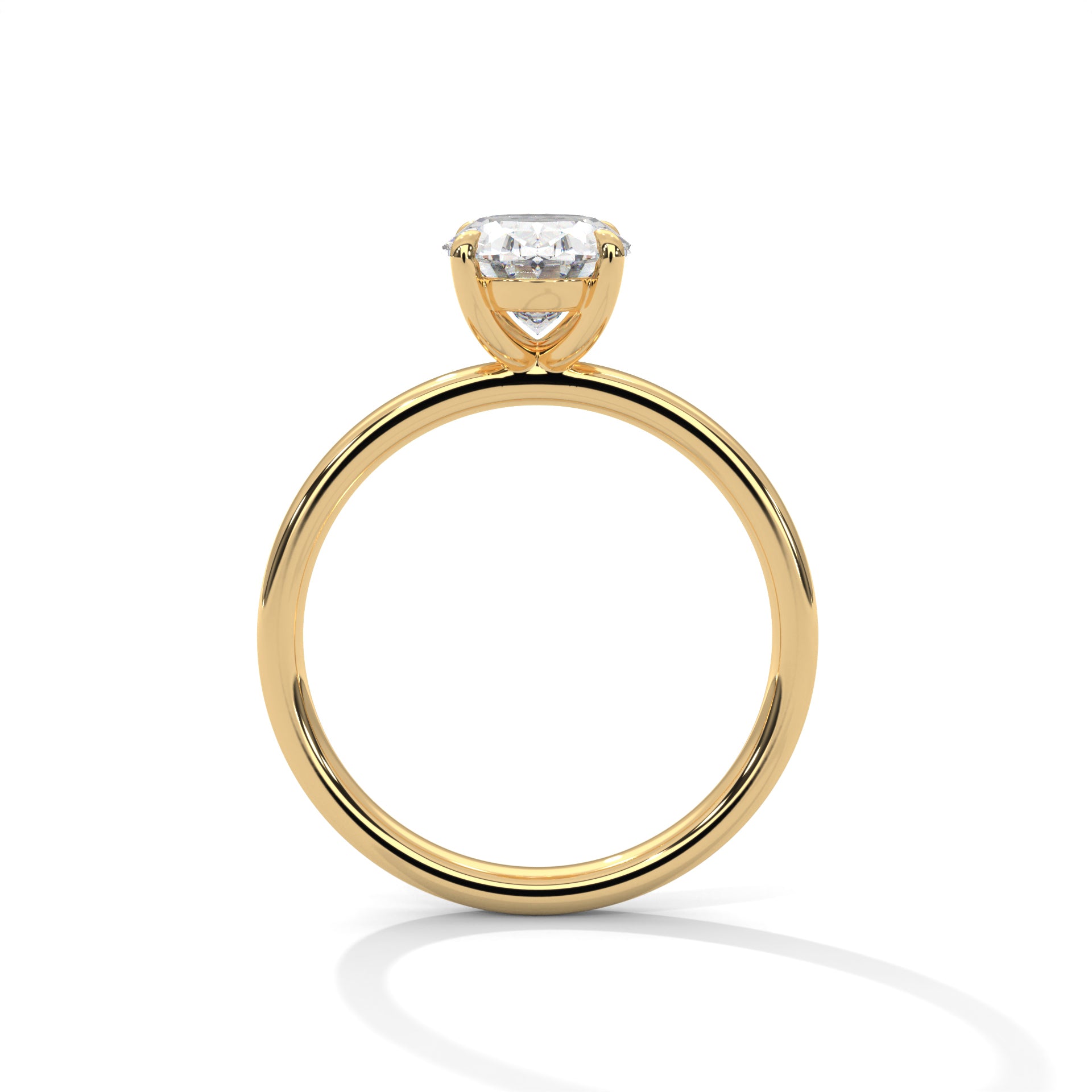 Elara 1.5ct Oval Lab-Grown Diamond Solitaire Engagement Ring