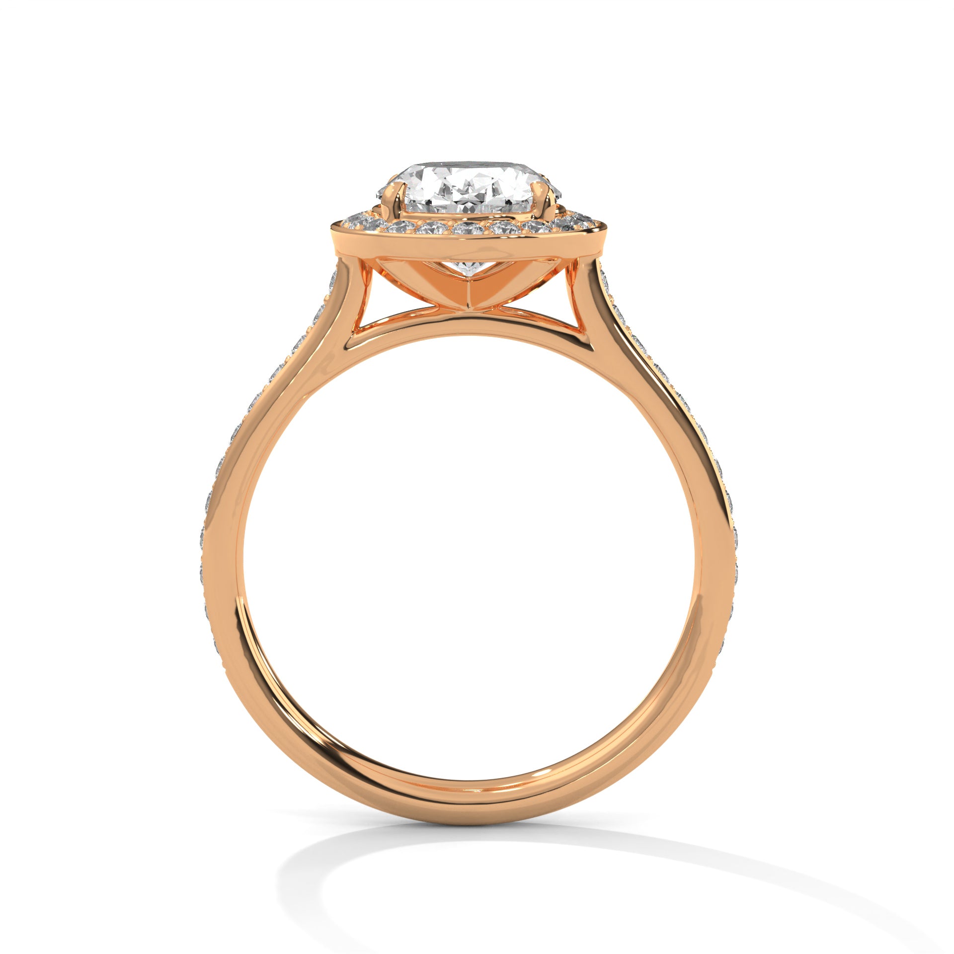 Vivienne 3 CT Oval Lab-Grown Diamond Halo Engagement Ring | 3.42 CTW