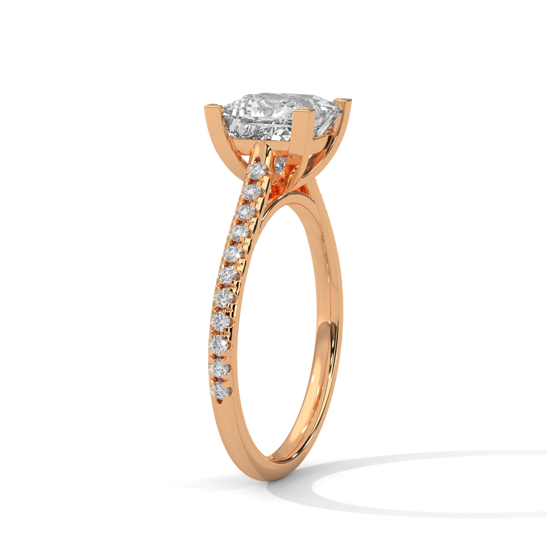 Regal 2.22 CTW Princess Cut Diamond Engagement Ring | E VS1