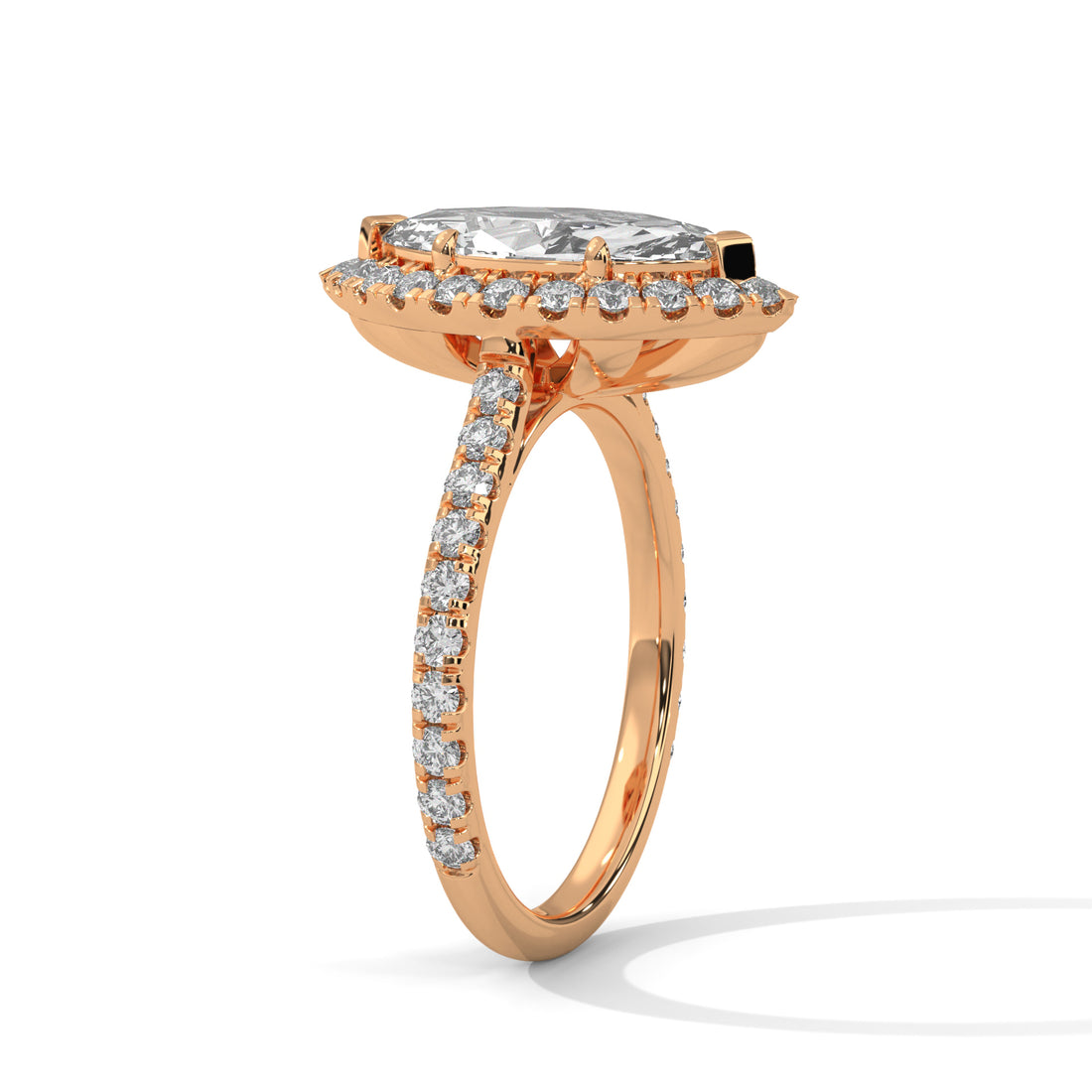 Majestic Halo 3 CT Marquise-Cut Lab Grown Diamond Ring | 3.72 CTW